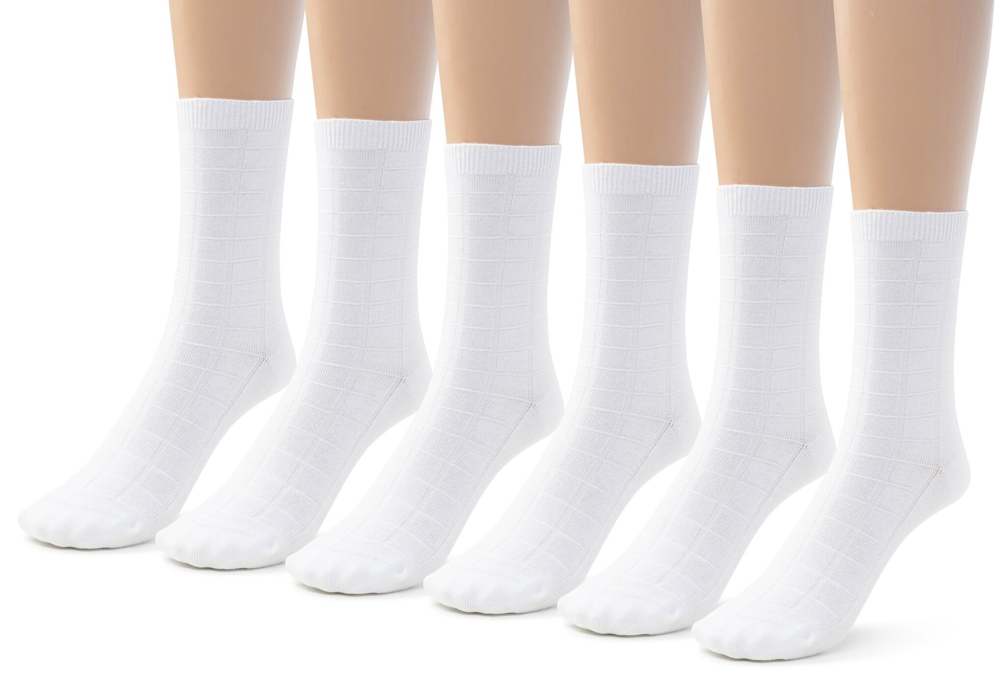 Silky Toes Women's Bamboo Dress Crew Socks - 3 or 6 Pairs Pack - Soft Casual Basic Socks for Work, Office & Everyday Comfort