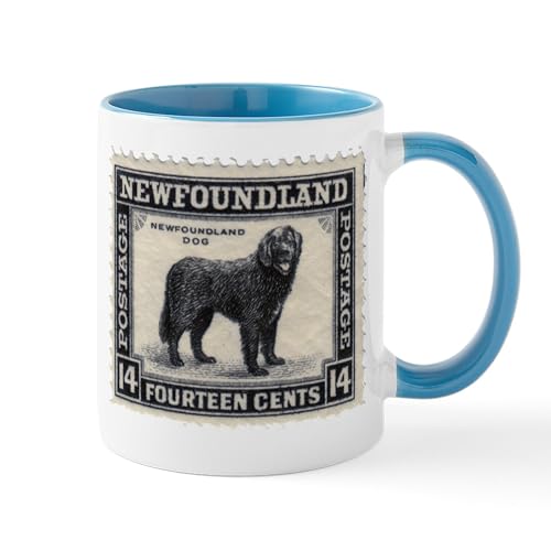 White/Blue Inside - Newfoundland Stamp Mug