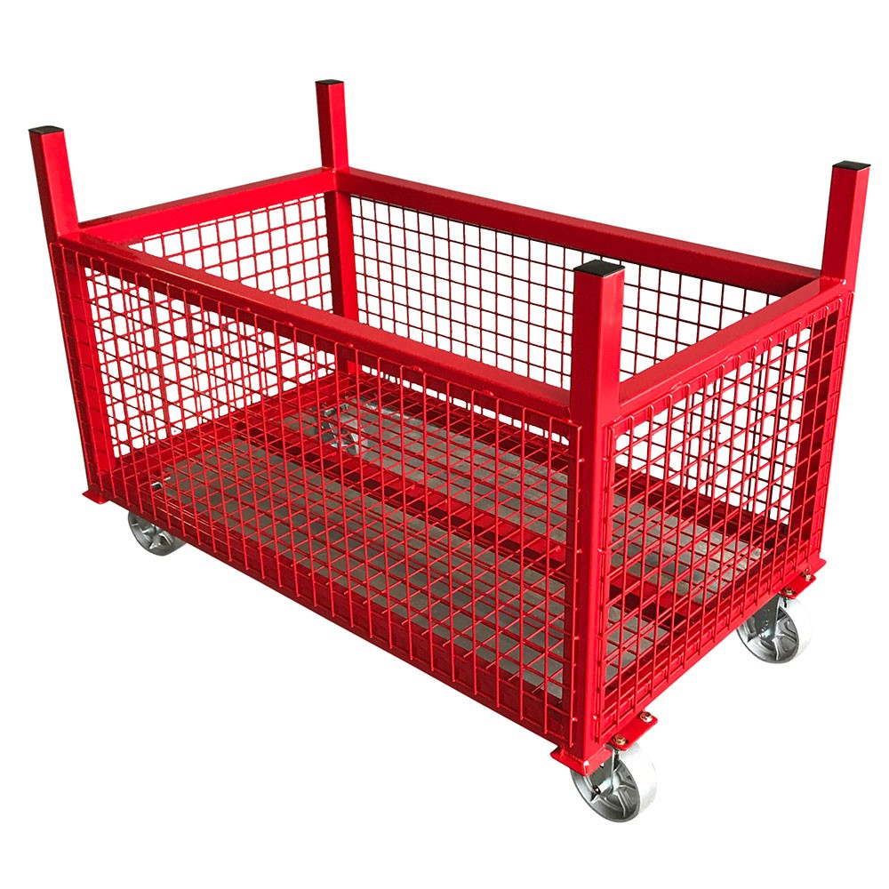 B&B Pipe Tools 2034 Heavy Duty Crate Stacker Cart - Industrial Warehouse Equipment for Moving and Organizing Pipes & Materials