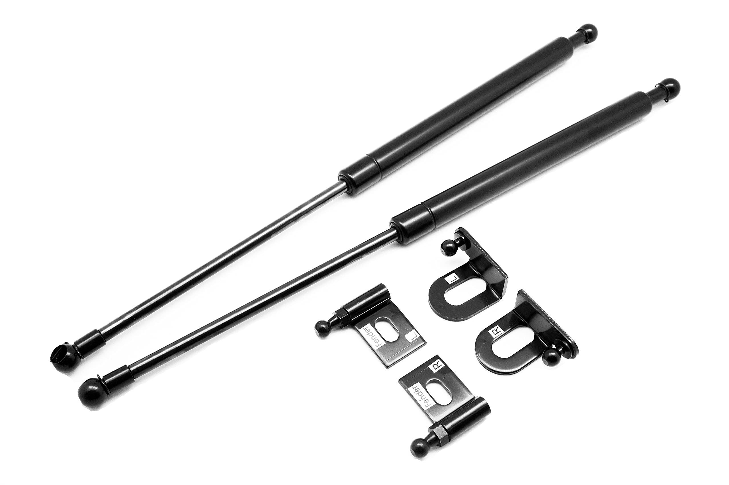 Autobahn88 UPGRADED Hood Lift Support Kit for 2003-2008 Volkswagen VW Golf V GTI - Heavy Duty Gas Struts (Matt Black) | Perfect for DIY Car Maintenance & Engine Access