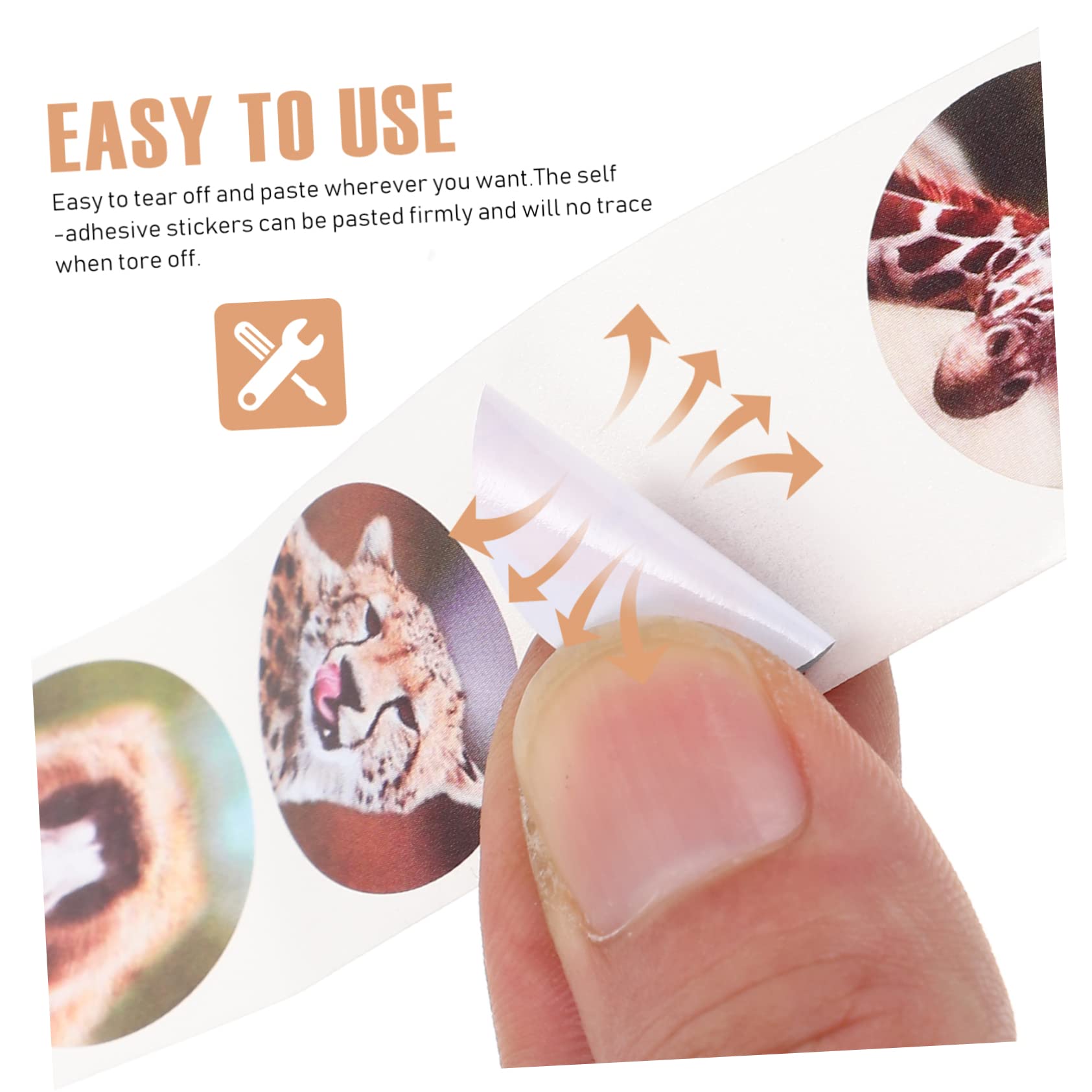 EXCEART 3 Rolls Animal Stickers for Scrapbooking - Cartoon DIY Craft Stickers, Handmade Forest Washi Tape Stickers for Journals, Planners, and Kids Art Projects