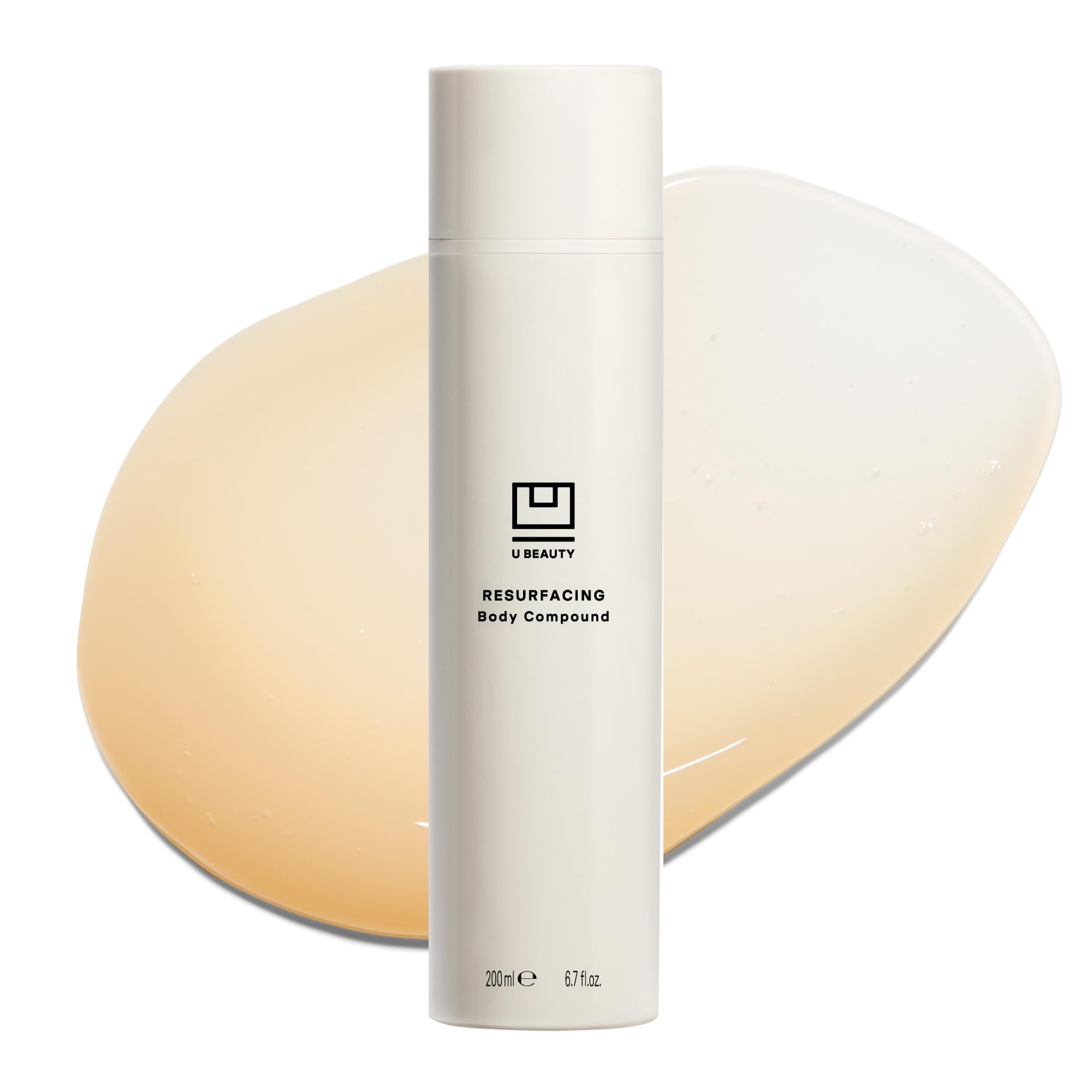 U Beauty Resurfacing Body Compound - Firming AHA & Retinol Serum with Phytic, Lactic & Glycolic Acids for Keratosis Pilaris & Skin Texture - Hydrating Shea Butter & Papain Formula - 6.7 Fl Oz - Perfect for Dry, Rough Skin & Body Exfoliation