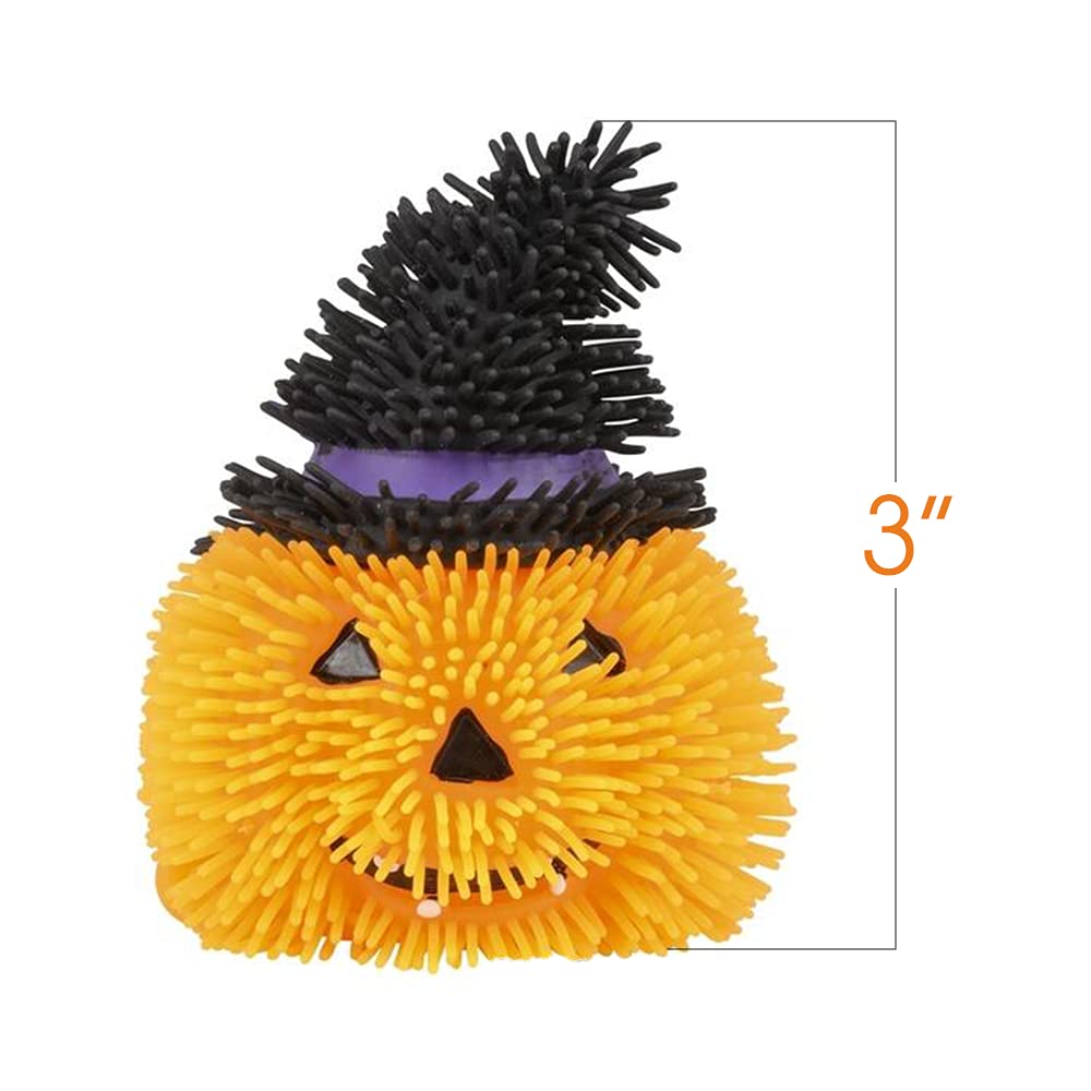 ArtCreativity LED Fidget Toys Set of 6 - Stress Relief Sensory Toys for Kids & Adults - Halloween Non-Candy Treats with Ghost & Pumpkin Designs - Perfect for Anxiety Relief, Classroom Rewards & Party Favors