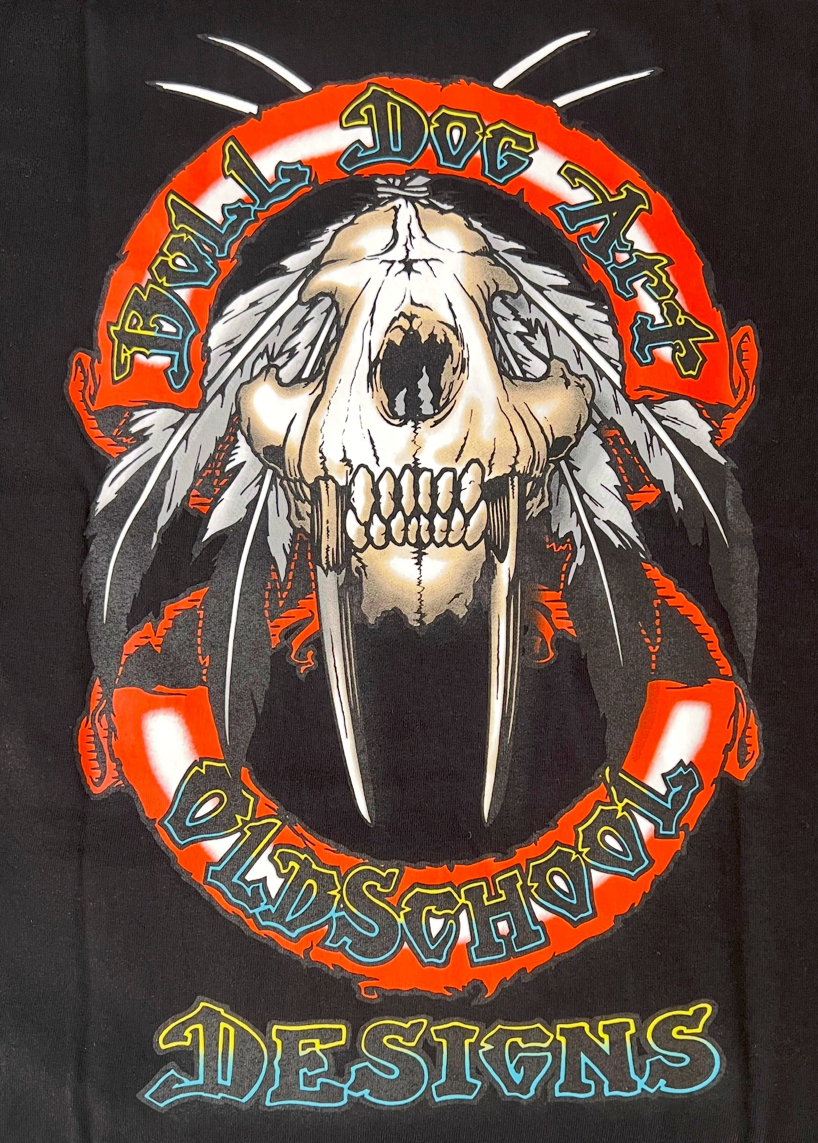 BDA Saber Tooth Skateboard Art T-Shirt - Black XXL - Cool Graphic Tee for Skateboarders & Streetwear Enthusiasts - Perfect for Skate Parks, Concerts & Casual Wear