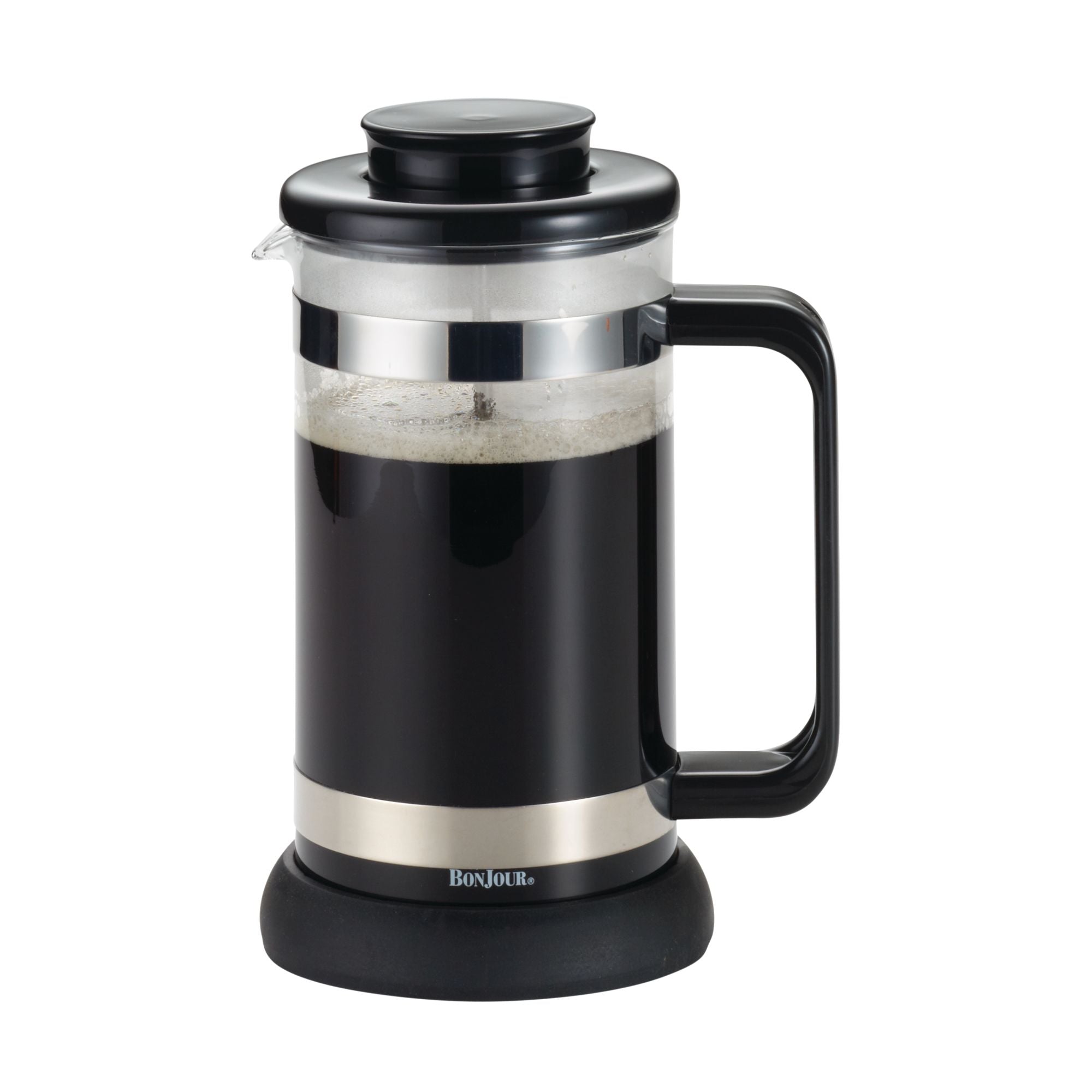 Premium 8 Cup Rivera Borosilicate Glass French Press Coffee Maker - Durable & Heat Resistant for Home, Office, Camping & Travel Use