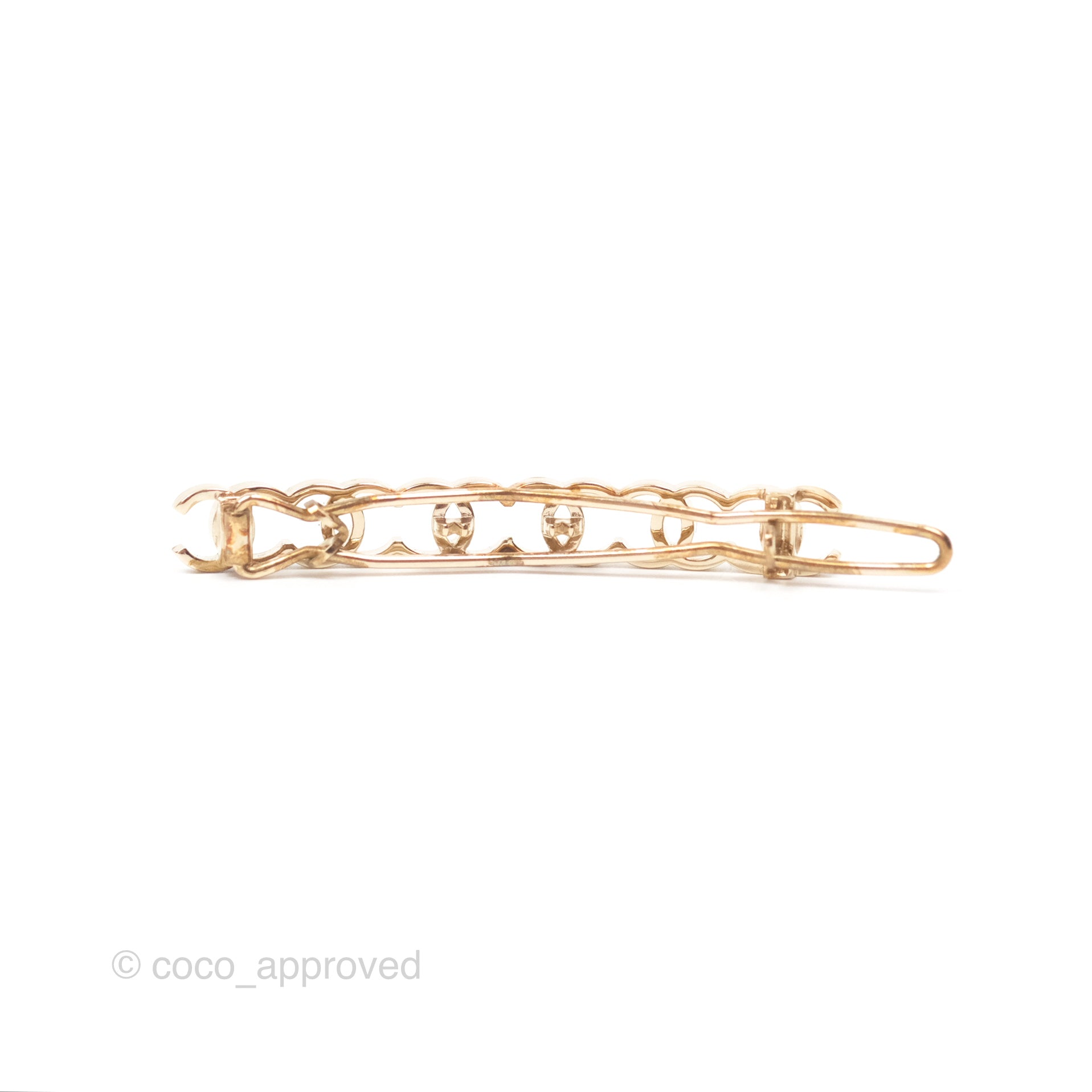 Chanel CC Hair Clip Gold Tone 21A - Luxury Hair Accessory for Women | Perfect for Weddings, Parties & Everyday Elegance