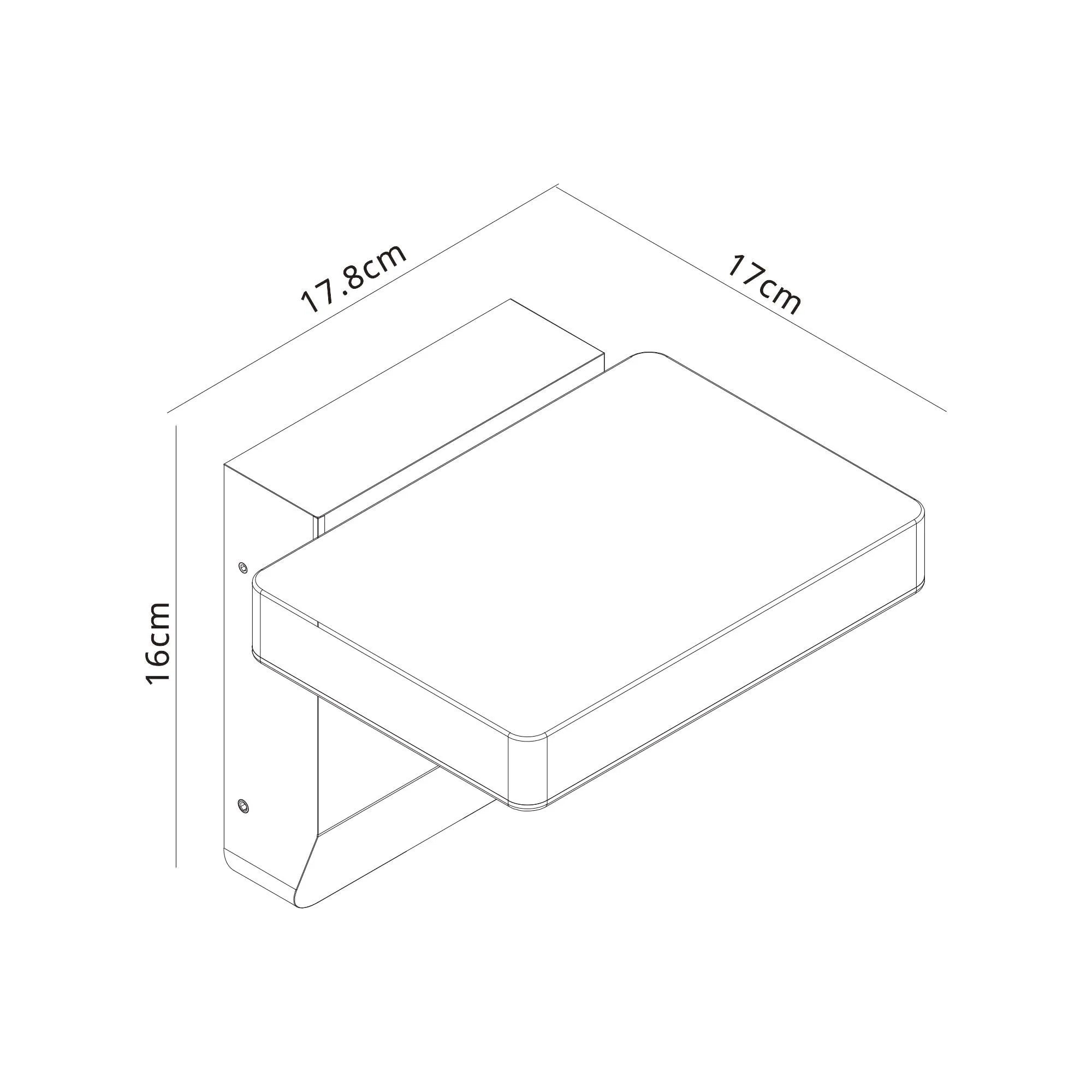 Cooper IP54 Waterproof LED Wall Lamp - Black & White for Indoor/Outdoor Lighting - Perfect for Patio, Garden, and Hallway