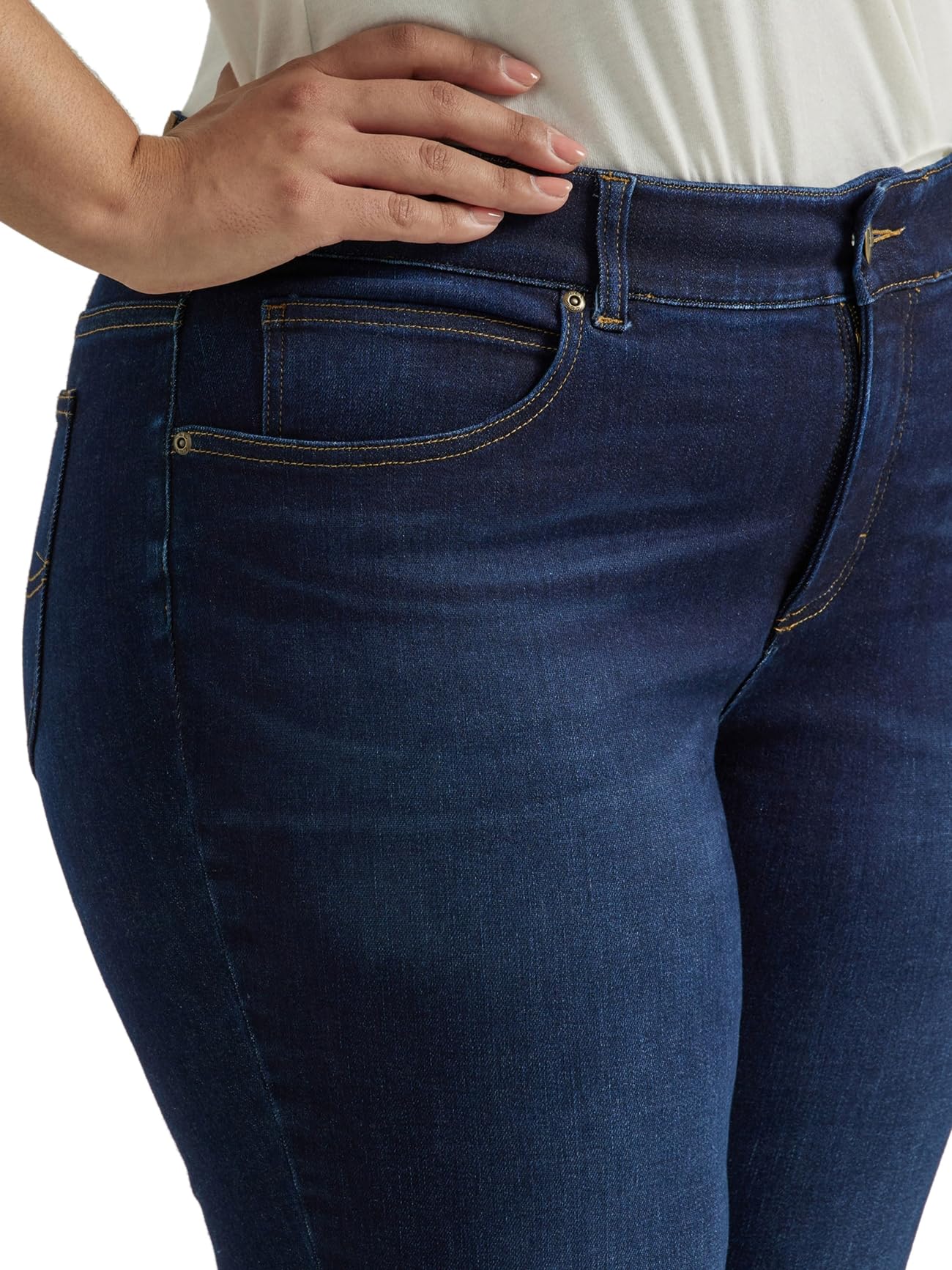 Lee Women's Plus Size Ultra Lux Comfort with Flex Motion Bootcut Jeans - Stretchy Denim Pants for Casual Wear & Everyday Comfort