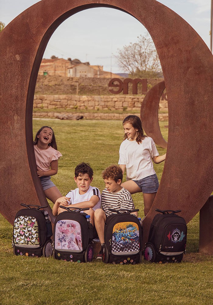 Nikidom Roller UP Trolley School Backpack with Wheels - Lightweight Travel Luggage for Kids & Teens - Perfect for School, Travel, and Daily Use