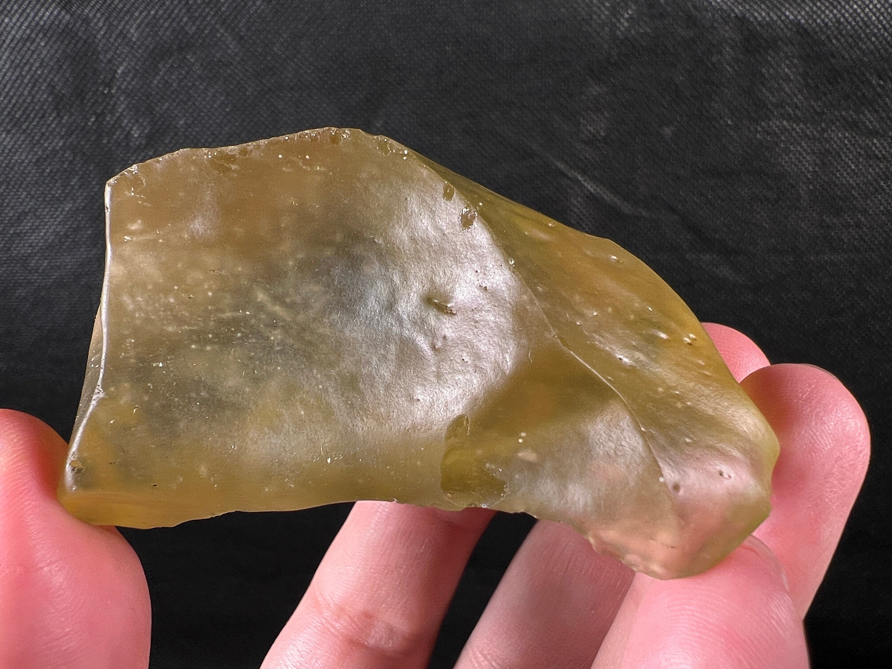 Libyan Desert Glass Raw Crystal - Rare 112.5g Natural Stone for Unique Gifts, Home Decor, Healing Crystals & Mineral Collection (L1232) | Perfect for Meditation, Energy Work & Spiritual Practices