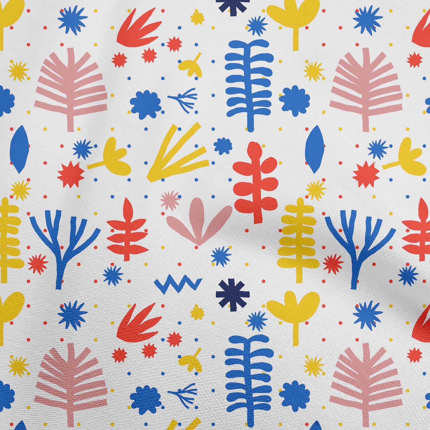 oneOone Rayon Yellow Printed Fabric for Kids DIY Clothing - 56 Inch Wide Sewing Material by The Yard | Perfect for Dresses, Skirts & Craft Projects