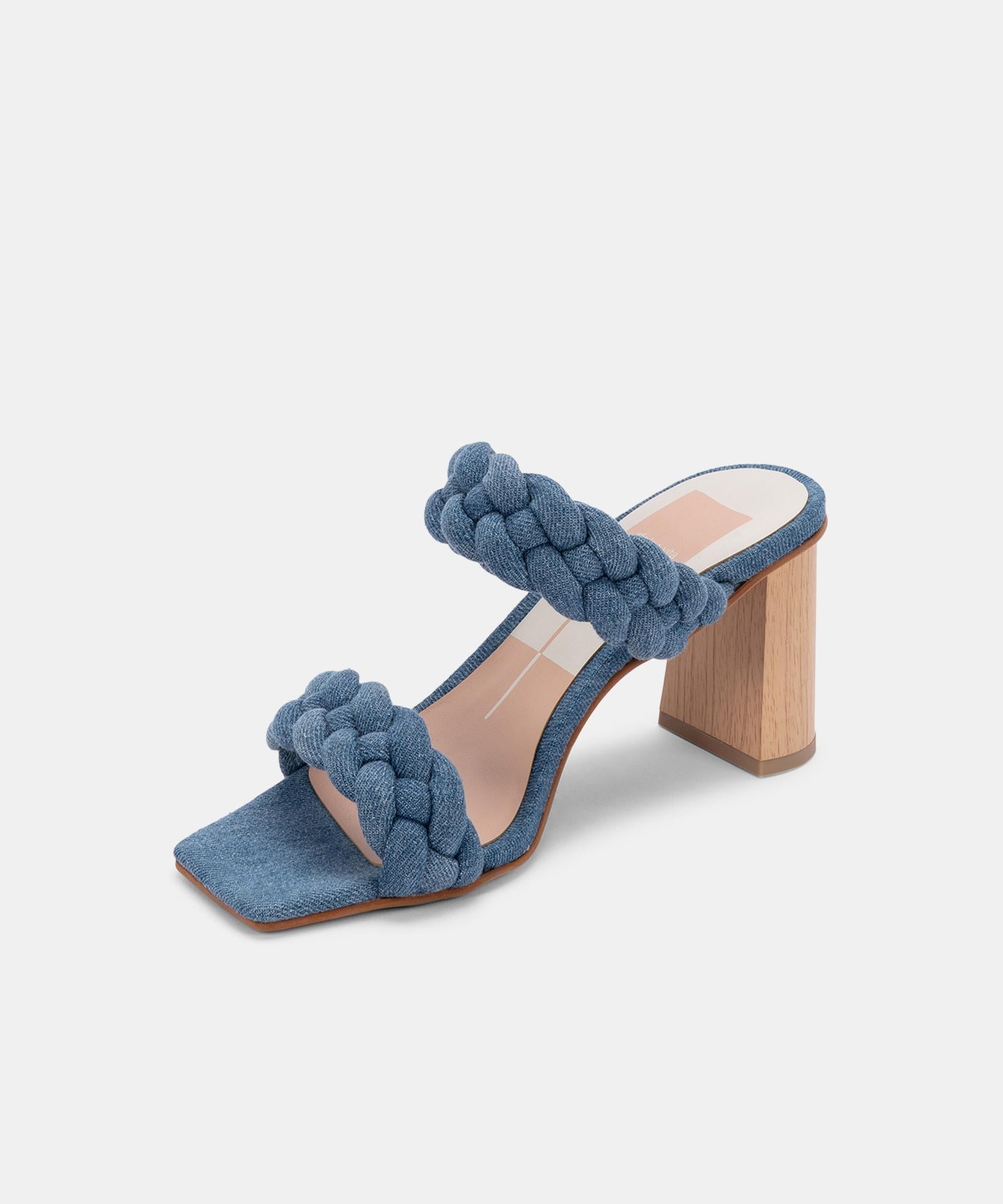 Paily Heels DK Blue Denim - Stylish Women's High Heel Shoes for Party, Wedding & Evening Events | Comfortable & Fashionable Footwear for Night Out