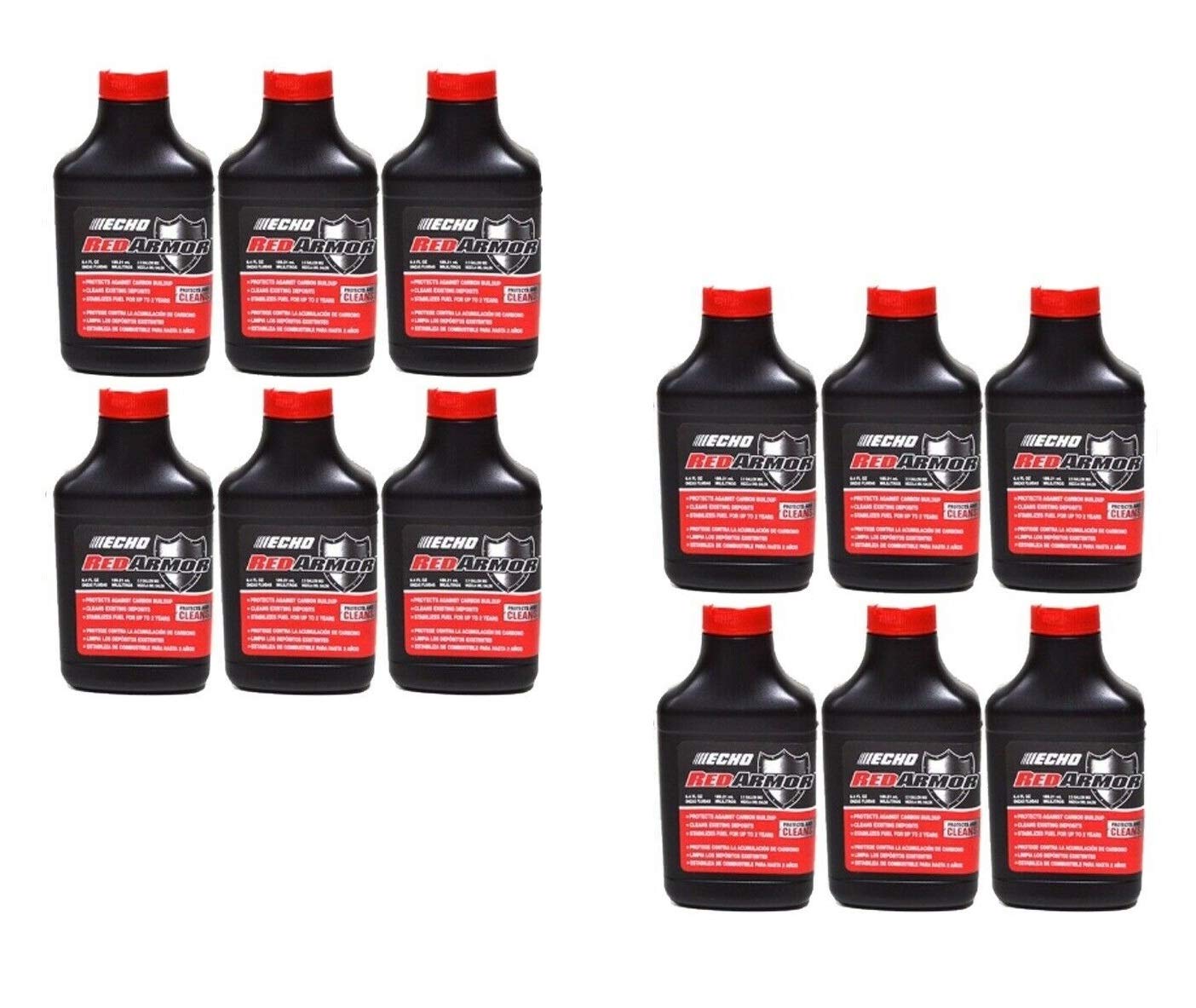 Genuine OEM Echo Red Armor 2-Cycle Oil 2.5 Gallon Mix 50:1 (6.4oz) - 12 Pack - Premium 2-Stroke Engine Oil for Chainsaws, Trimmers & Outdoor Power Tools - Compatible with Echo 6550025 - Ideal for Landscaping & Forestry Equipment Maintenance