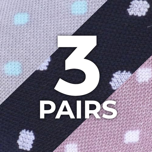 Polkadots (Pink/Navy/Light Grey) - 3 Pairs