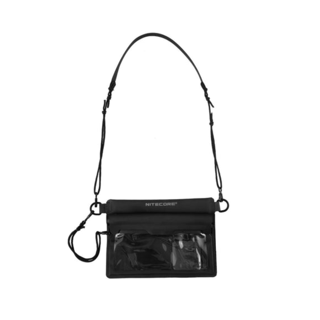 Nitecore SLB01 Waterproof Sling Pouch Bag - Compact & Durable Waist Pack for Outdoor, Hiking, Travel & Everyday Carry (Black)