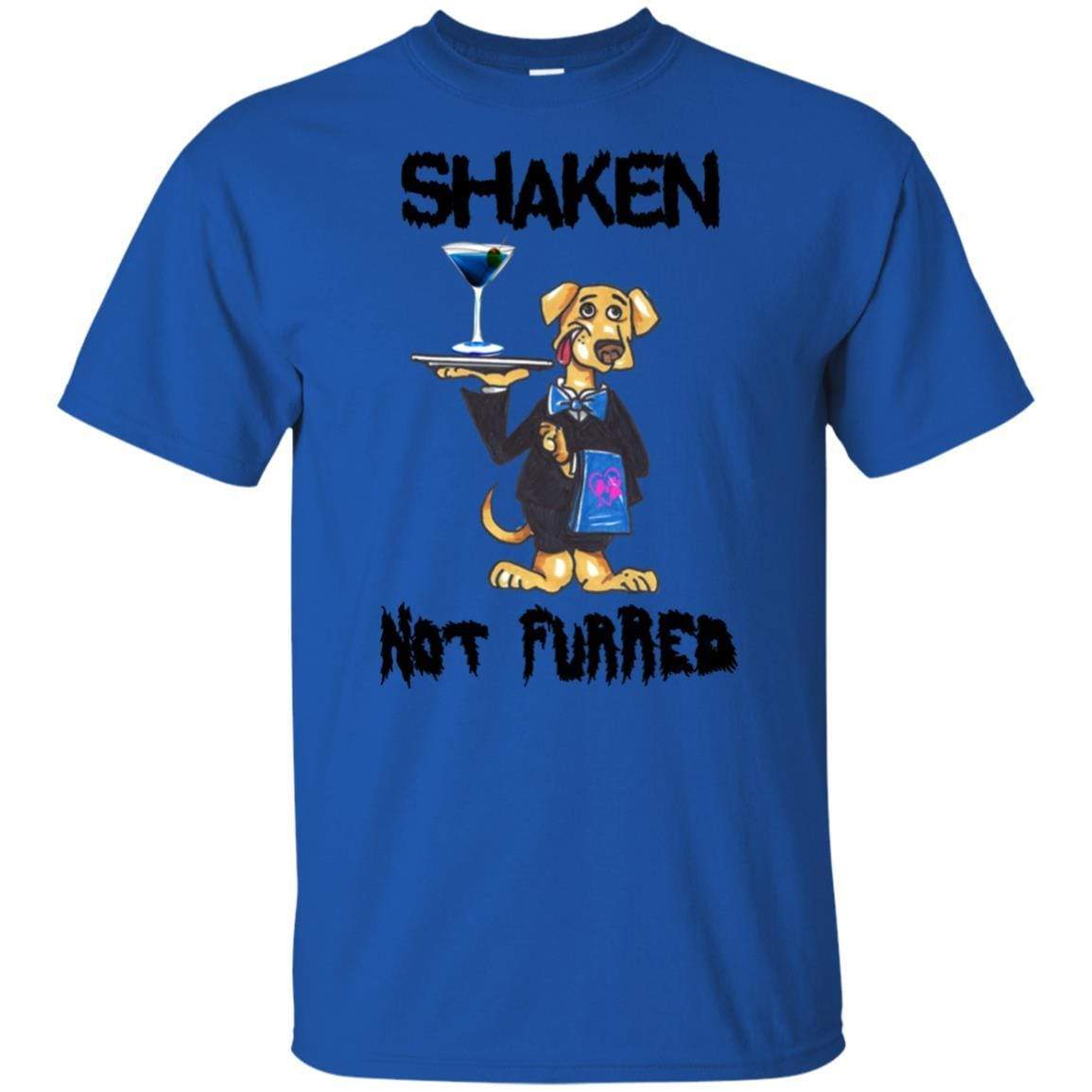 Shaken Not Furred Ultra Soft Cotton T-Shirt for Women | Funny Wine Lover Tee | Perfect for Wine Tasting, Girls Night Out & Casual Wear
