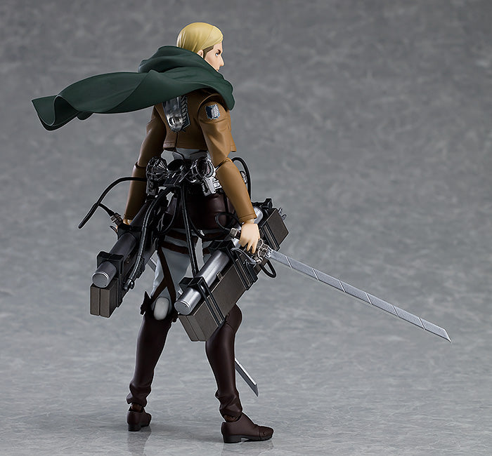 Figma #446 Erwin Smith Attack on Titan Action Figure (Reissue) - Perfect for Anime Collectors, Display & Cosplay Props