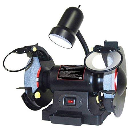 ATD Tools 10558 8 Inch 3/4 HP Heavy Duty Bench Grinder for Metalworking, Sharpening & DIY Projects - Workshop & Garage Power Tool