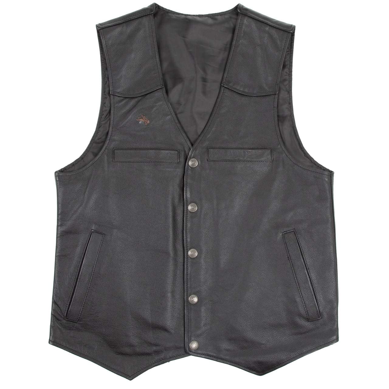 Wyoming Traders Men's Black Dover Leather Concealed Carry Vest - XL | Concealed Carry Holster for Everyday Wear & Outdoor Activities