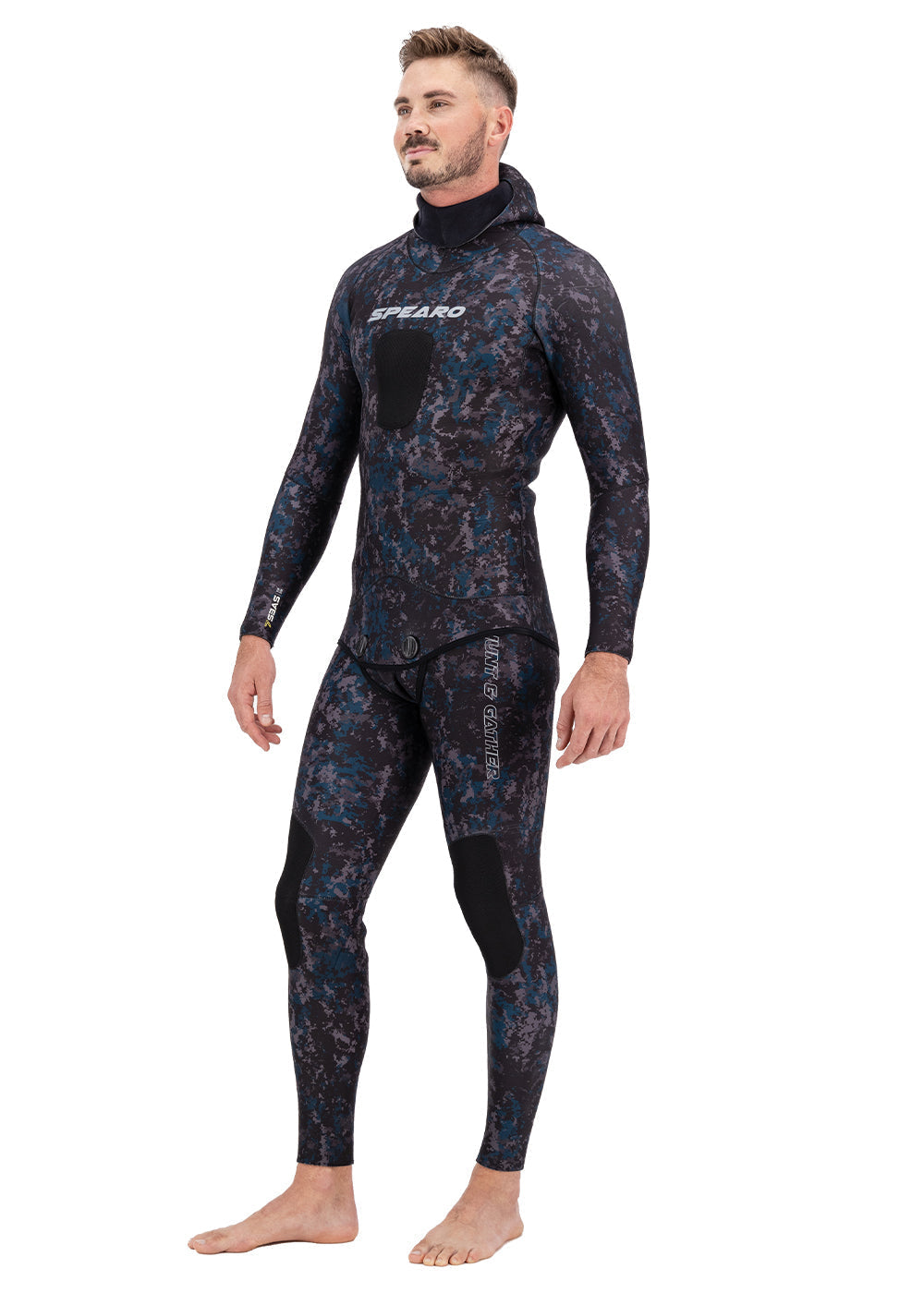 Spearo Men's 7 Seas 3.5mm Neoprene 2-Piece Wetsuit for Scuba Diving, Spearfishing & Water Sports | Warm & Flexible Cold Water Protection