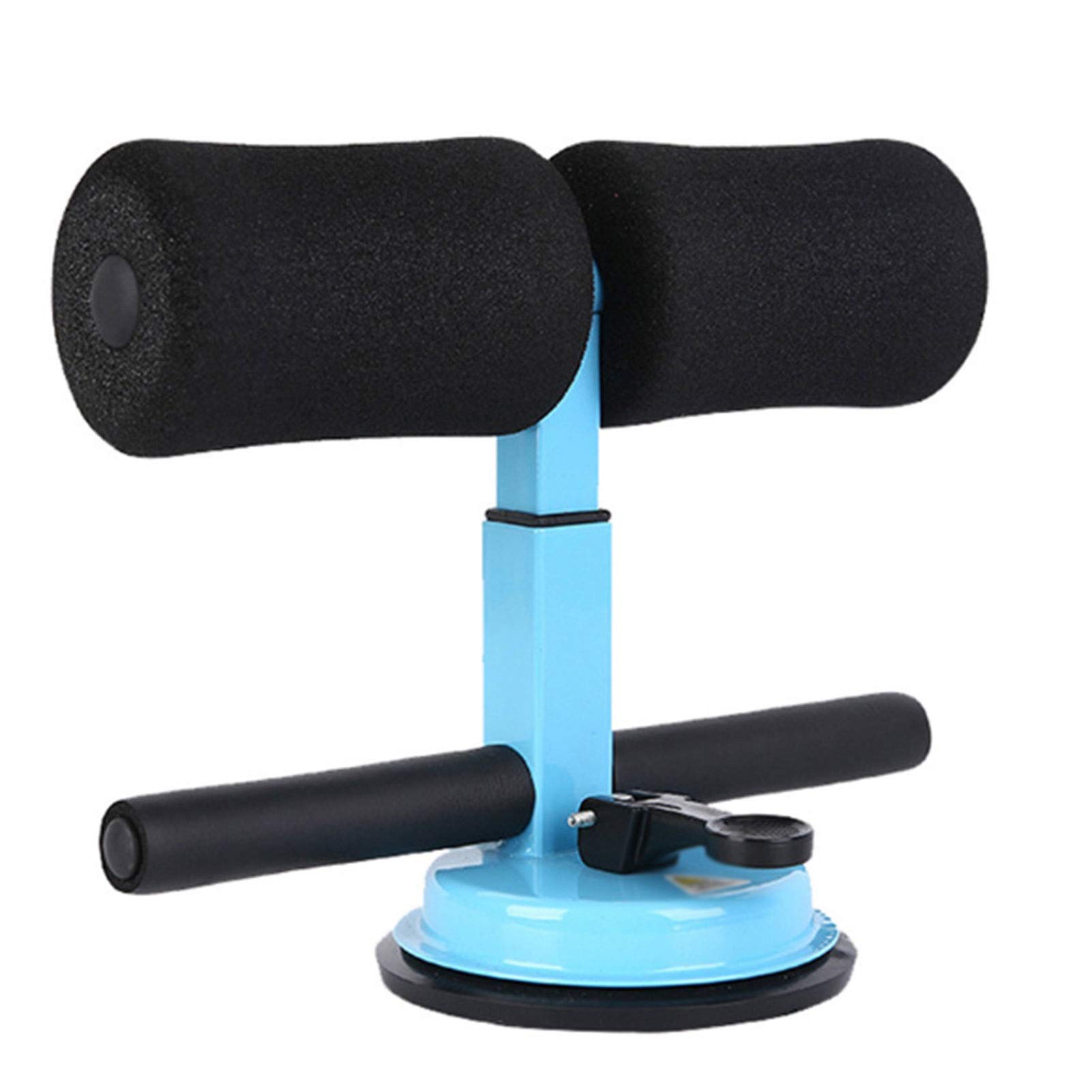 Durable Self-Suction Sit Up Bar - Abdominal Strength Trainer for Home Gym, Core Workout Equipment for Men & Women - Perfect for Weight Loss & Muscle Training (Blue) | Ideal for Home Fitness, Apartment Workouts & Core Strengthening Exercises