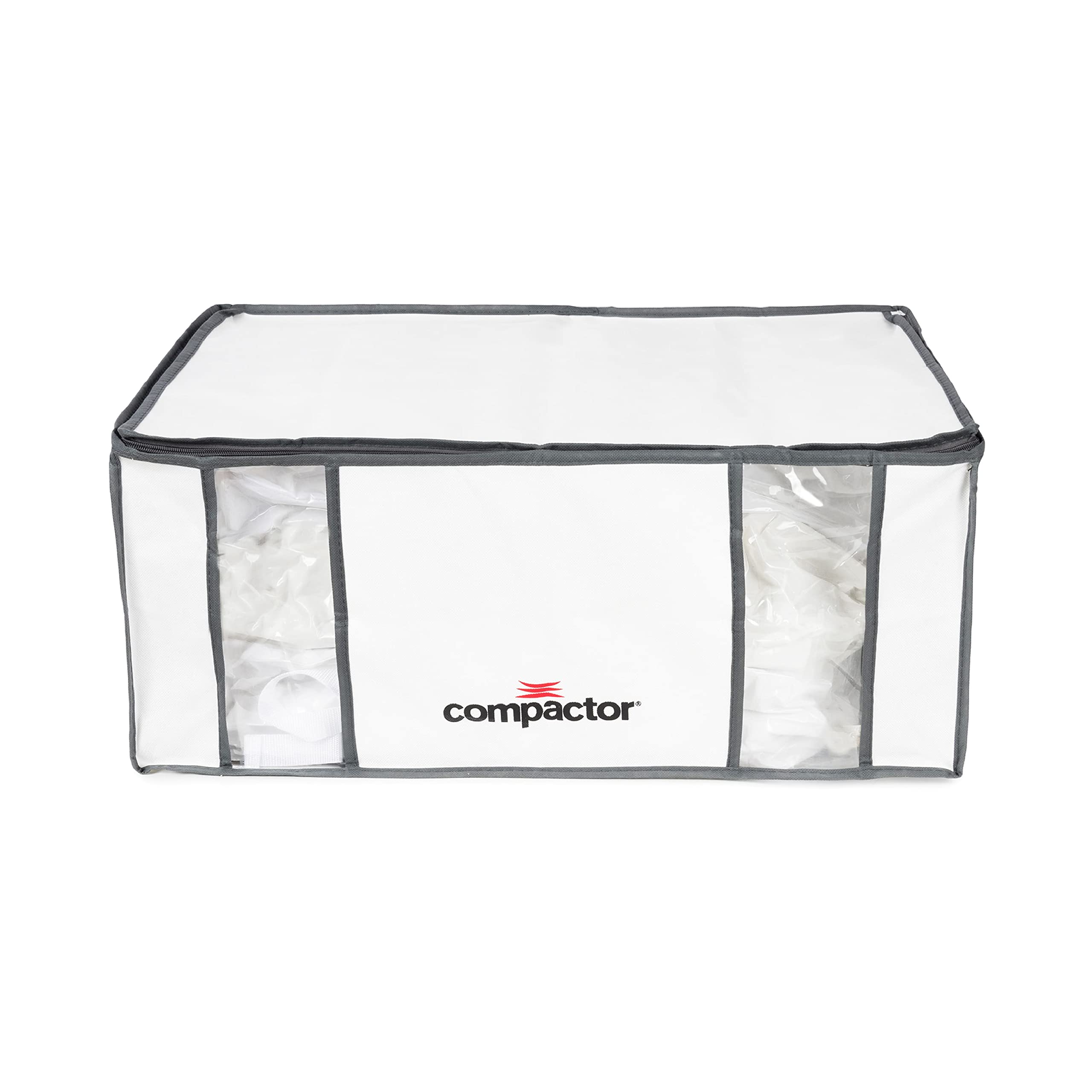 XXL Vacuum Storage Bags - Heavy Duty Semi-Rigid Polypropylene & Nylon Vacuum Sealer Bags for Clothes, Blankets & Seasonal Items | Space Saving Storage Solution for Home Organization, Moving & Travel | Compact Cube Design for Wardrobe, Kitchen & Closet