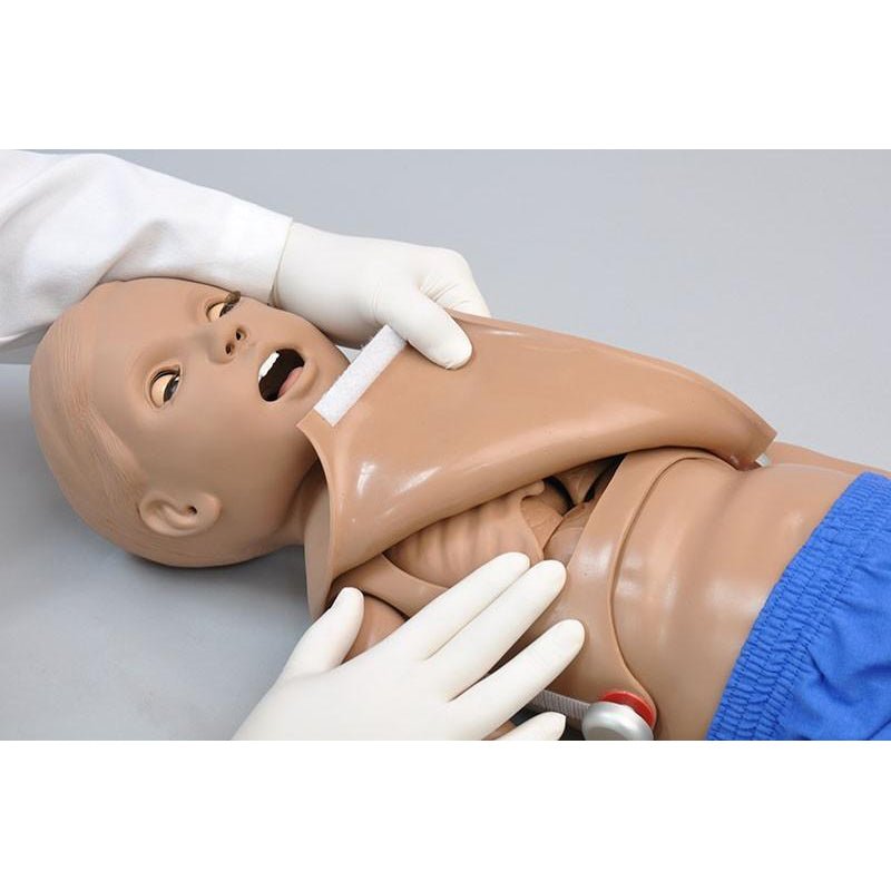 1 Year PEDI® Medical Training Simulator with Arterial & Venous Sites + I.O Leg - Medium Size | Nursing Education, Emergency Response Practice, Pediatric Skills Development