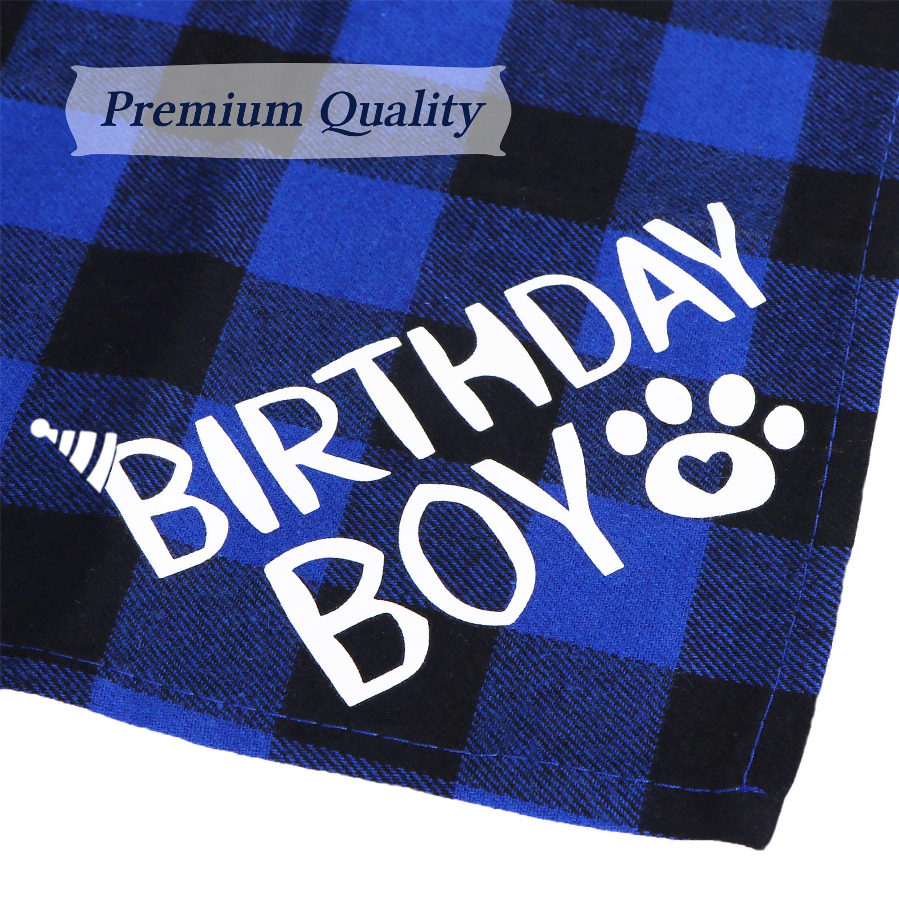 STMK Dog Birthday Party Decorations Set - Adjustable Birthday Hat, Bandana, Bow Tie, Banner & Number Signs for Large & XL Dogs - Perfect for Puppy Birthday Celebrations & Pet Parties (X-Large, Blue)