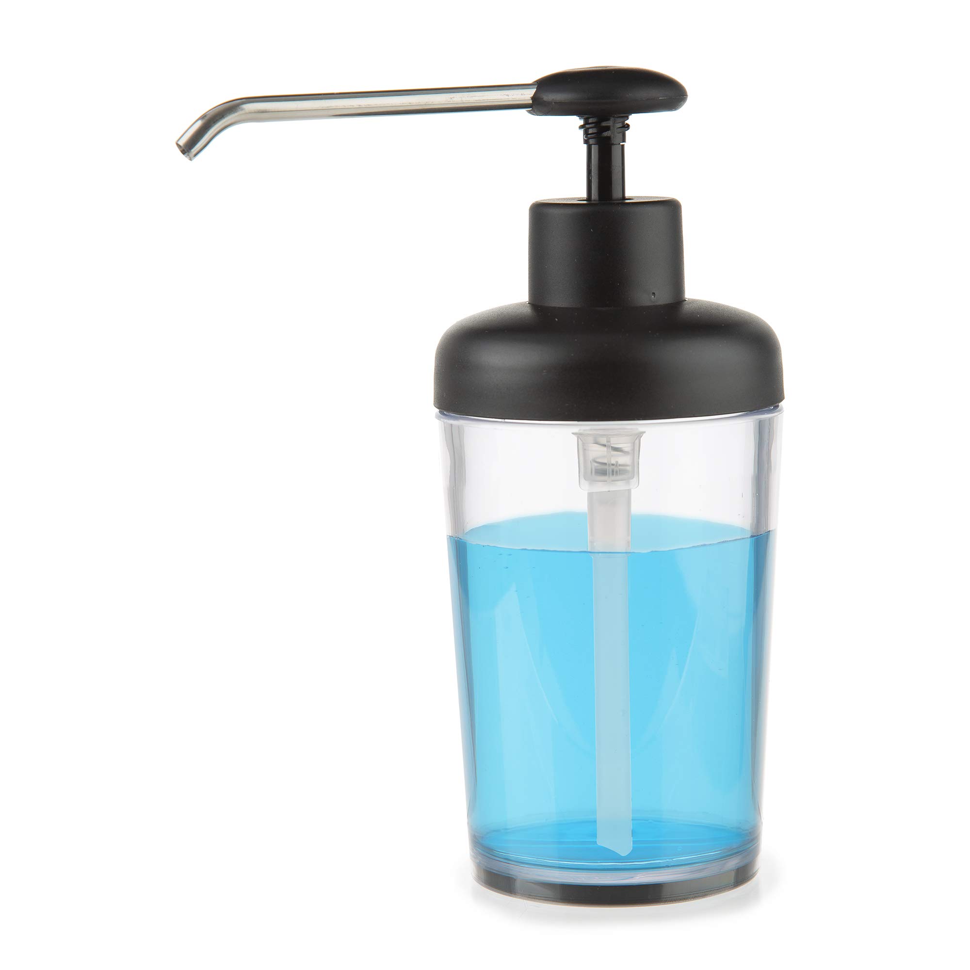 PrepWorks 14oz Soap Pump Dispenser - Multi-Color Liquid Soap Container for Kitchen, Bathroom & Laundry Room - Durable & Leak-Proof Design