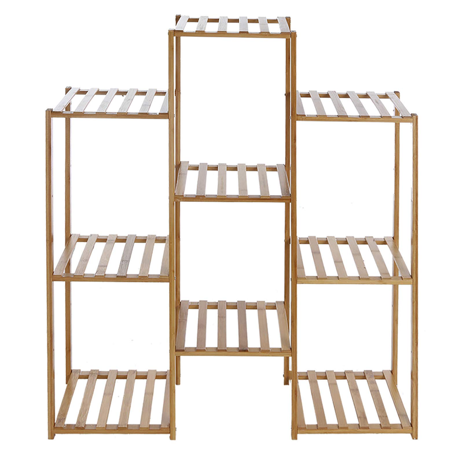 DondPO 3-Tier Bamboo Plant Stand for Indoor Plants - Flower Pot Holder Display Shelf for Home Decor, Living Room, Balcony - Fast US Shipping