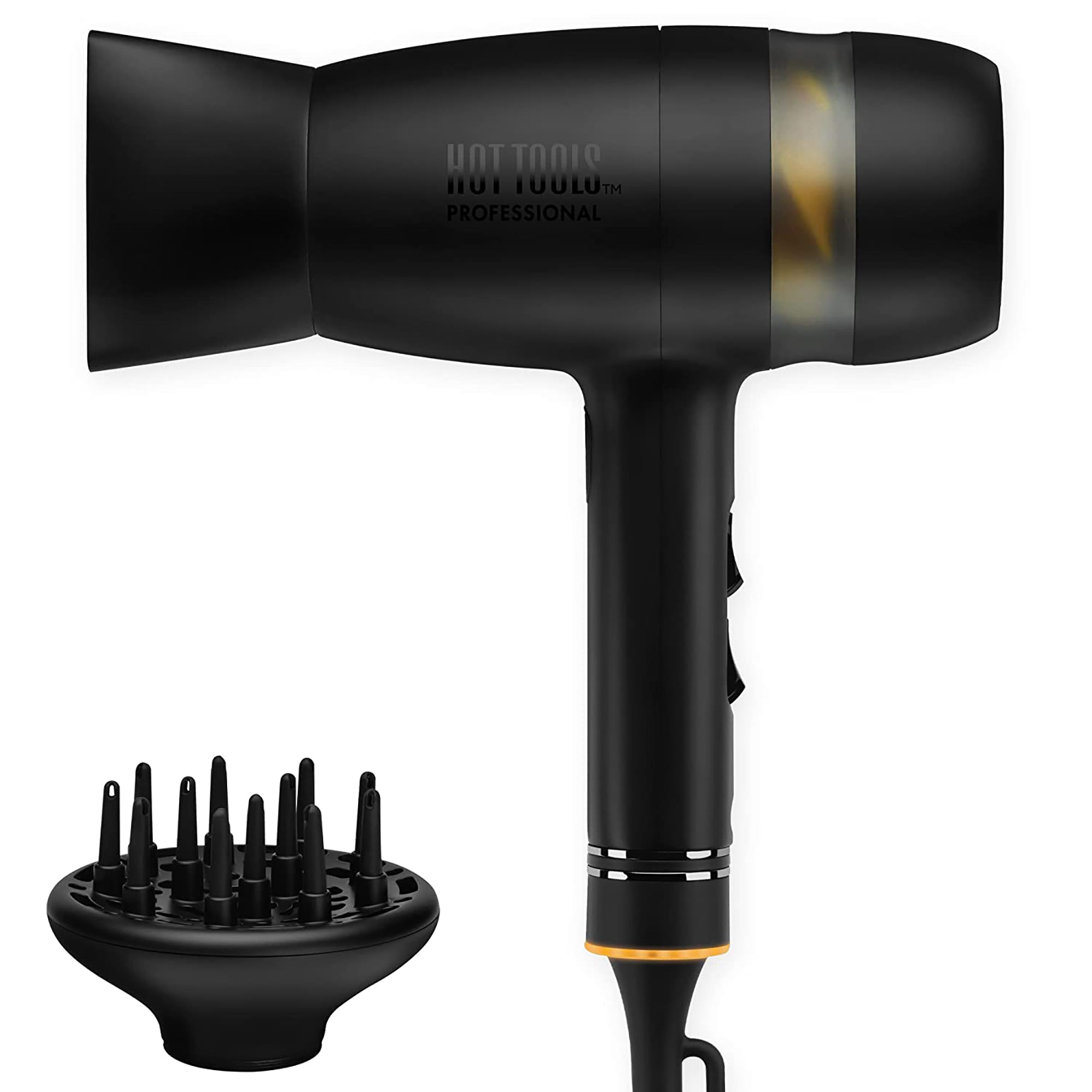 Hot Tools Black Gold QuietAir Power Dryer HTDR7000BG - Professional Hair Dryer for Salon-Quality Blowouts at Home, Perfect for Styling & Fast Drying