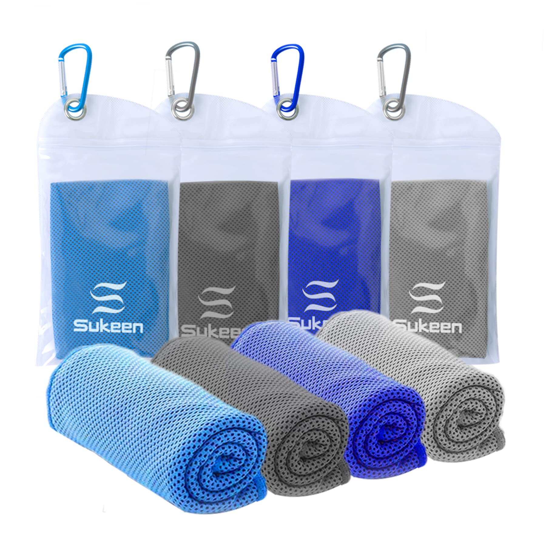 Premium Sukeen Cooling Towel - Instant Evaporative Cooling for Sports, Yoga, Golf & Gym | 40x12 Inch Quick Chill Neck Wrap | Perfect for Workouts, Outdoor Activities & Hot Weather Relief