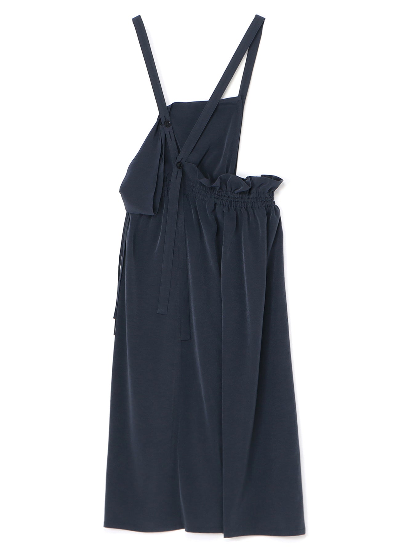 Elegant Crepe de Chine Gathered Jumper Dress - Women's Flowy Midi Dress for Casual Wear, Office & Special Occasions