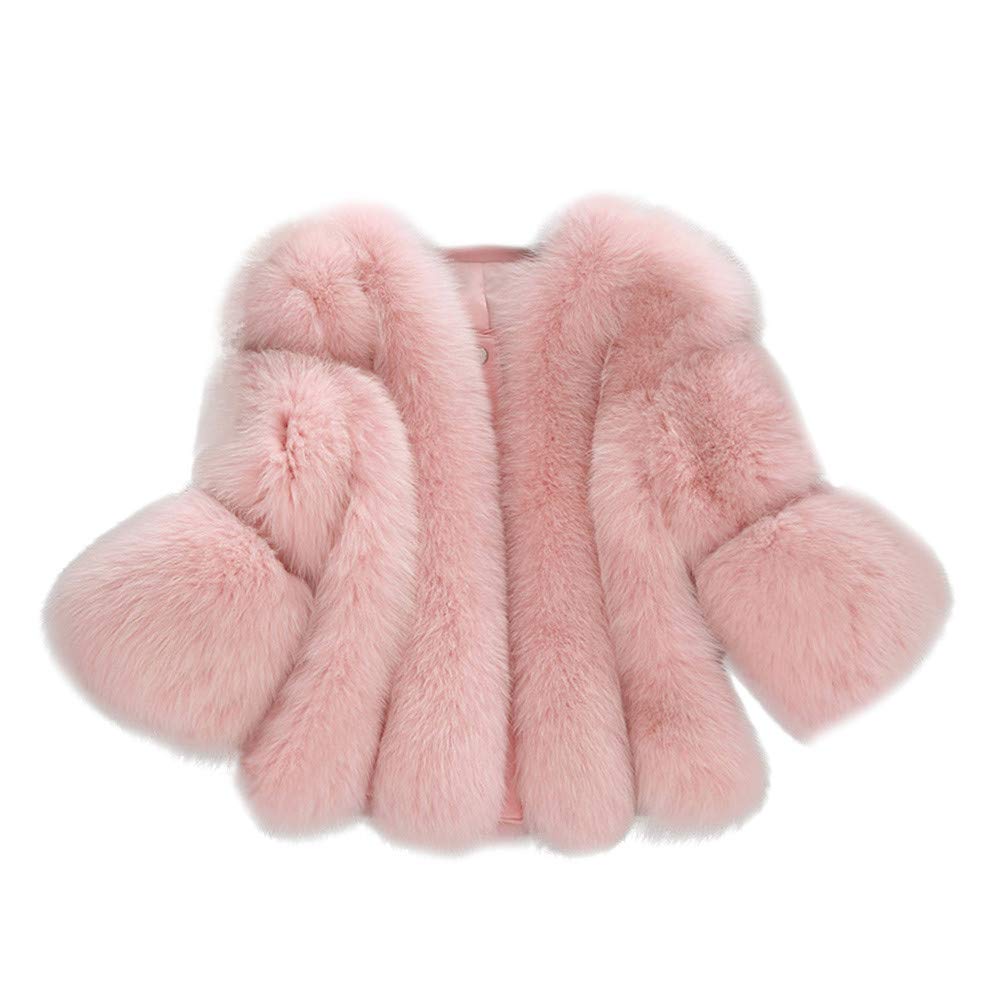 Women's Winter Warm Faux Fur Coat with Short Stitching Buttons - Stylish Solid Jacket for Cold Weather - Perfect for Outdoor Activities, Parties, and Daily Wear