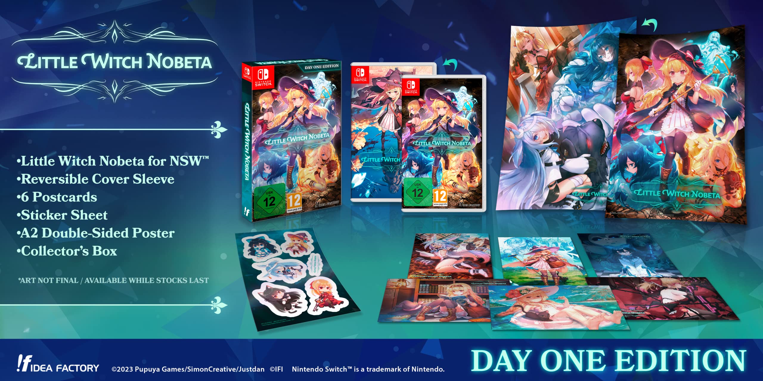 Little Witch Nobeta - Day One Edition for Nintendo Switch | Action RPG Game | Perfect for Anime Fans & Fantasy Gamers | Play at Home or On-the-Go