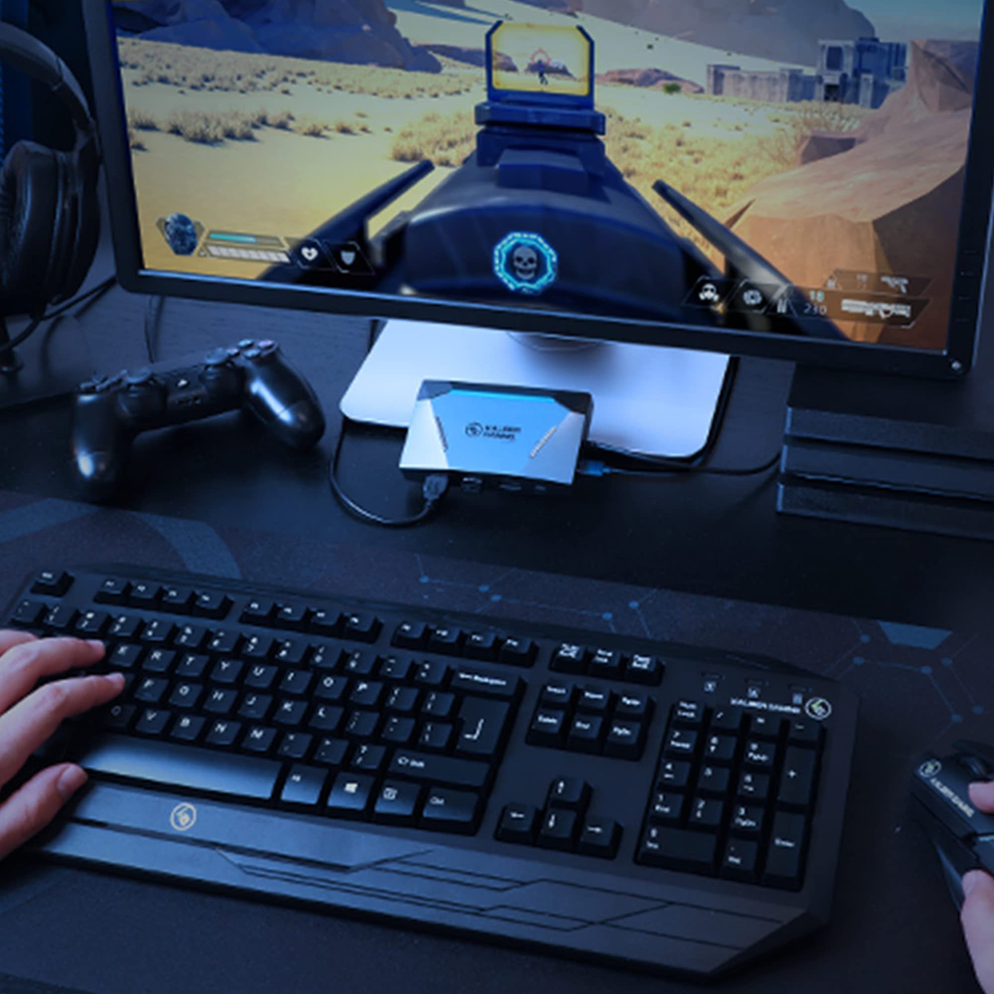 IOGEAR KeyMander 2 3Play Keyboard and Mouse Sharing Switch for PC, PS5, PS4, Xbox - GES1337 | Multi-Device Gaming Setup for Streamers & Esports Players