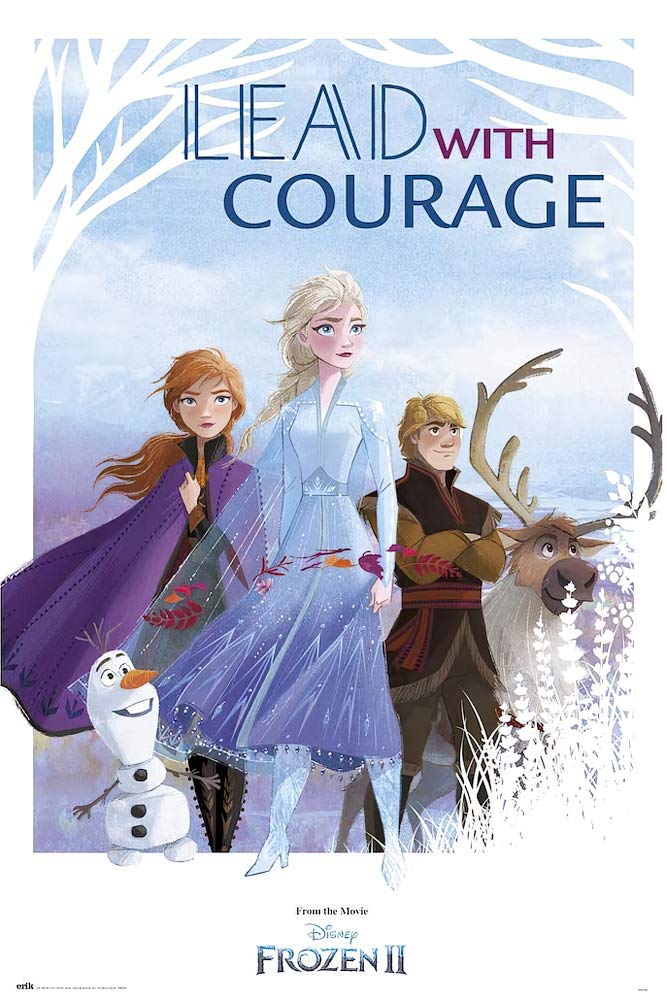 Frozen 2 Movie Poster - Anna, Elsa, Olaf, Sven & Kristoff 