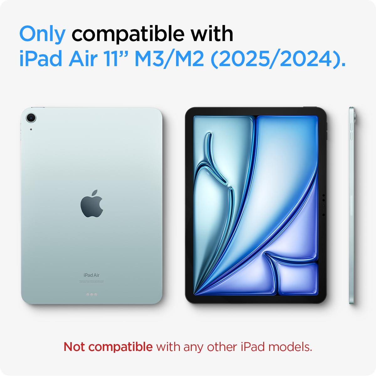 Spigen Tempered Glass Screen Protector for iPad Air 11 inch (2024/2025 M2/M3) - 9H Hardness, Case-Friendly, EZ Fit Installation - Perfect for Work, Study & Entertainment Protection