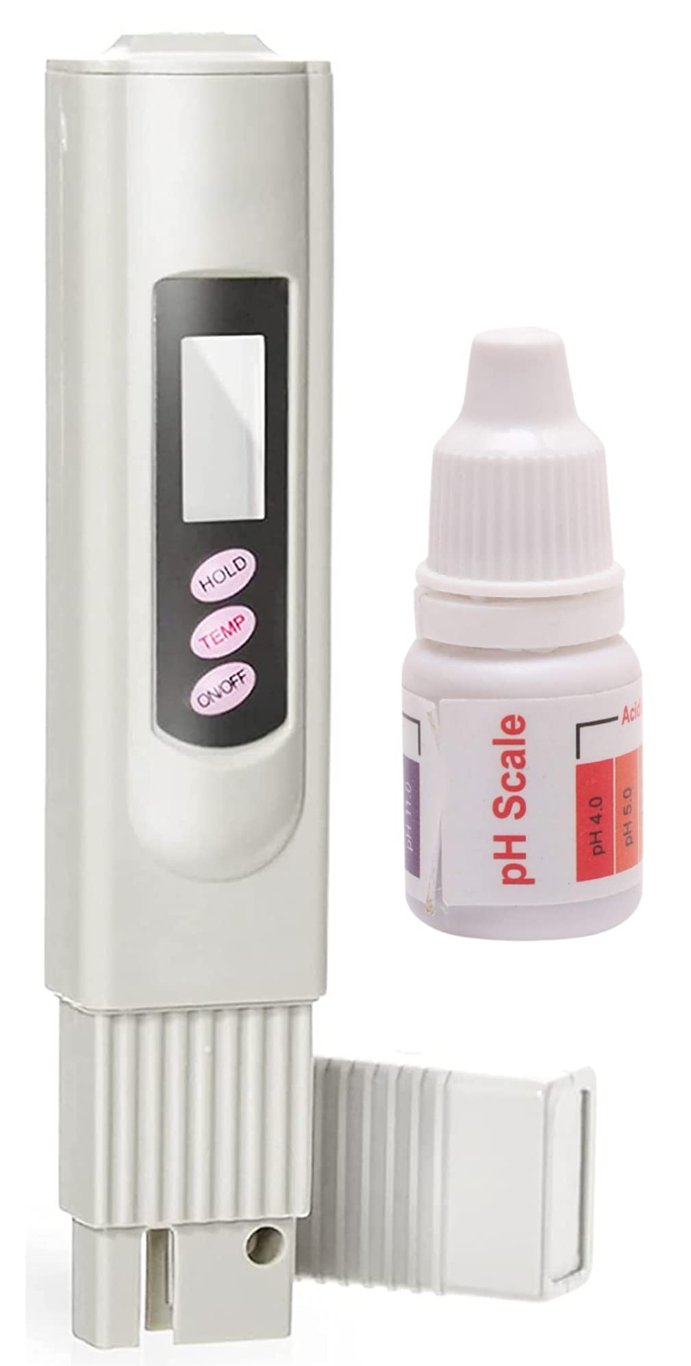 AK Anikash Digital TDS Meter with Temperature & pH Liquid Drop - Water Quality Tester for RO Purifier, Aquariums, Hydroponics & Drinking Water | Measures PPM/TDS/TEMP | Grey