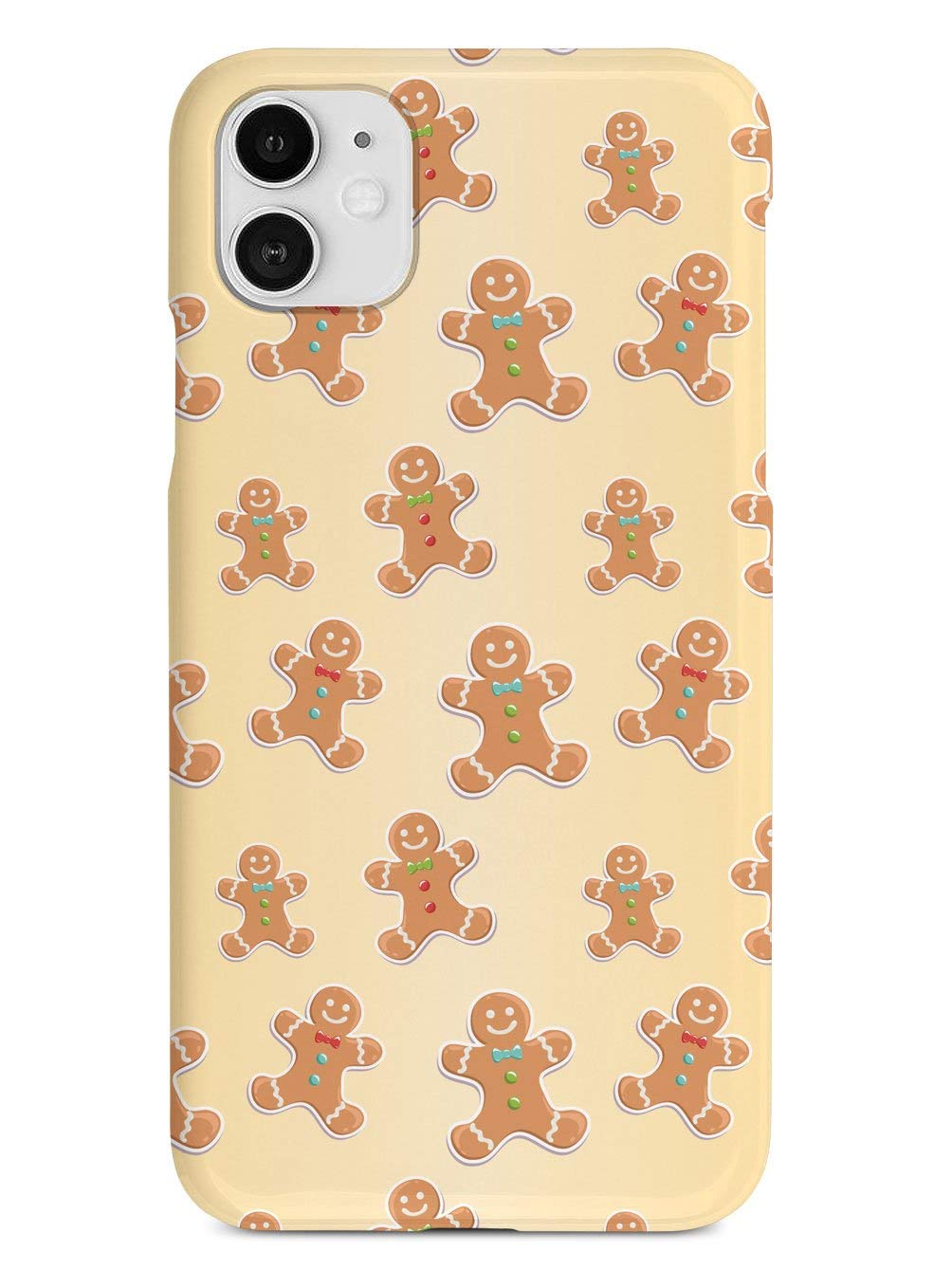 Inspired Cases - Premium 3D Textured Protective Phone Case for Apple iPhone 12 Mini - Gingerbread Man Pattern - Black - Compatible with iPhone 12 Mini - Perfect for Holiday Gifts & Everyday Protection