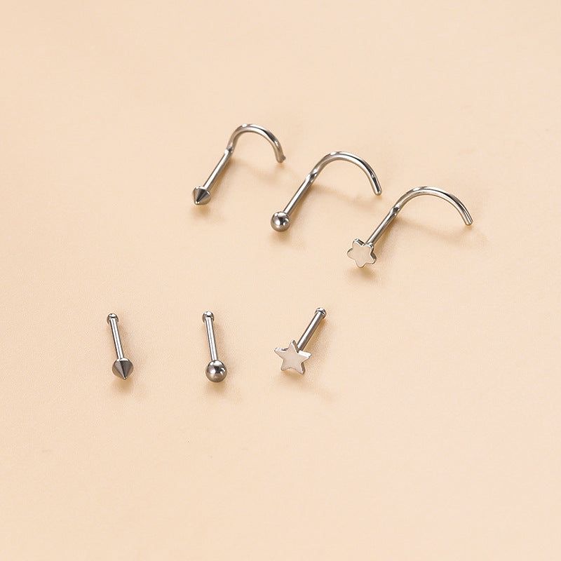 20G Minimalist Star Nose Stud Piercing Jewelry - Hypoallergenic Surgical Steel - Perfect for Everyday Wear & Special Occasions
