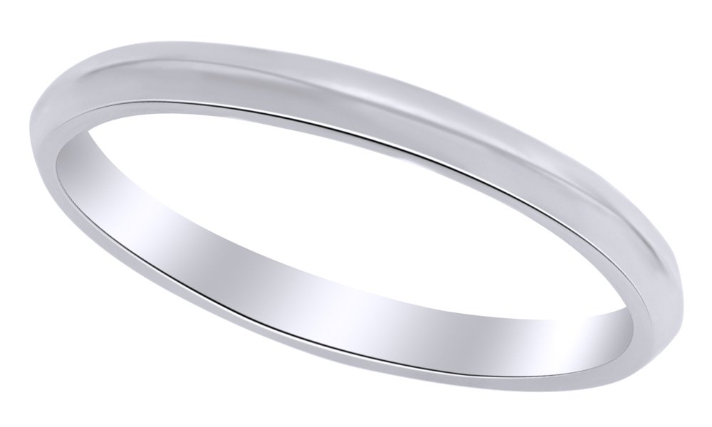 2.5mm Comfort Fit Knife Edge Band Ring - 10k Solid Gold Wedding Ring for Men & Women - Perfect for Engagements, Anniversaries & Everyday Wear