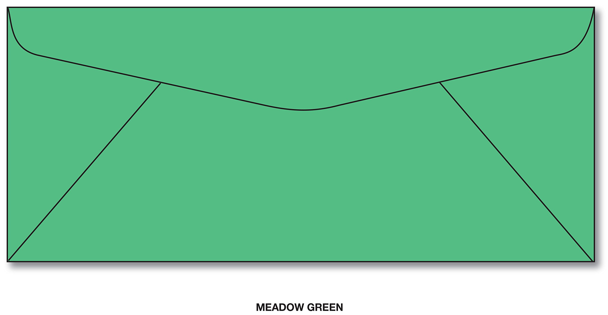 Premium #10 Business Envelopes in Meadow Green - Pack of 50 for Office Mail, Invitations & Professional Correspondence