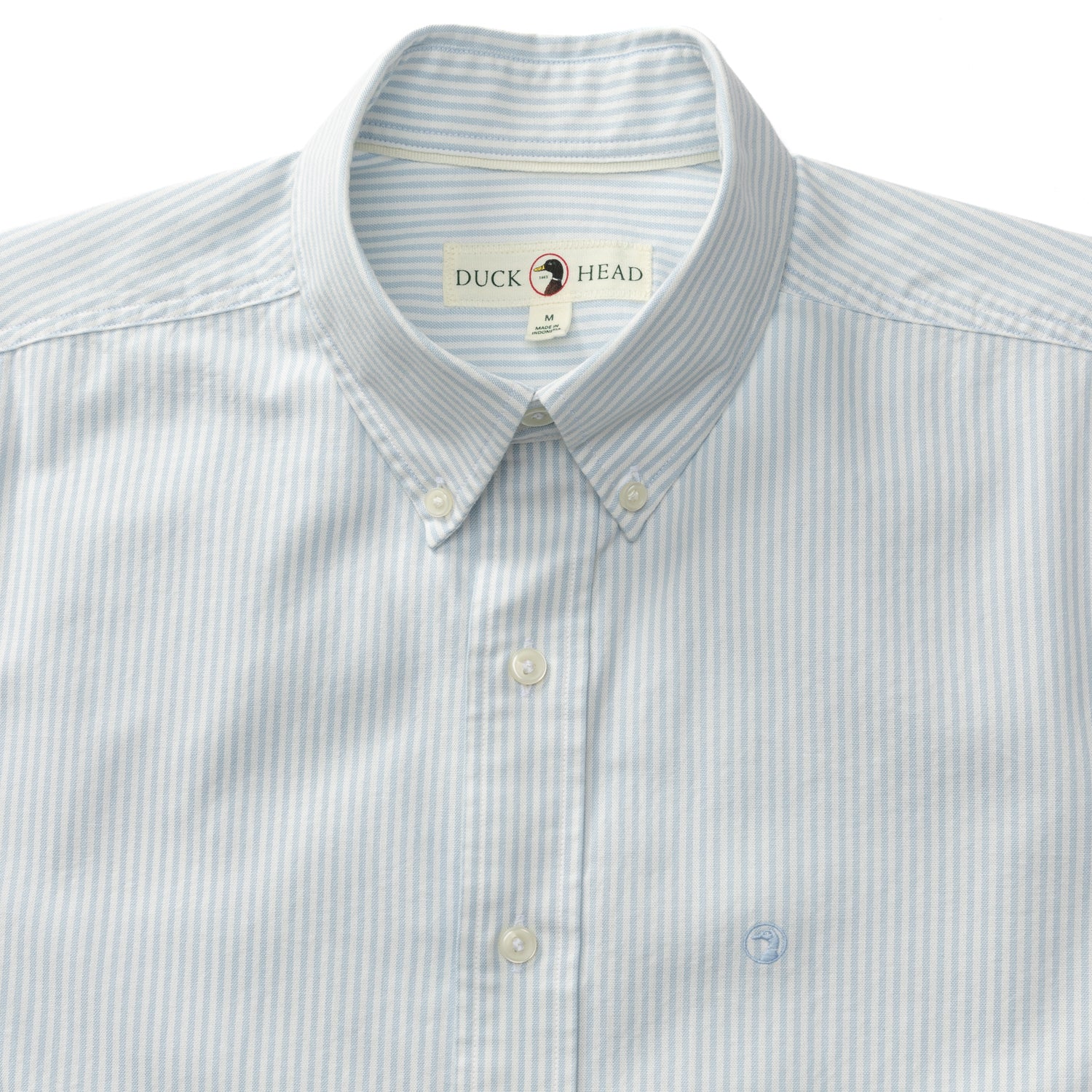 Men's Cotton Oxford Sport Shirt - Classic Collins Stripe Design | Breathable Casual Button Down Shirt for Golf, Office & Outdoor Activities