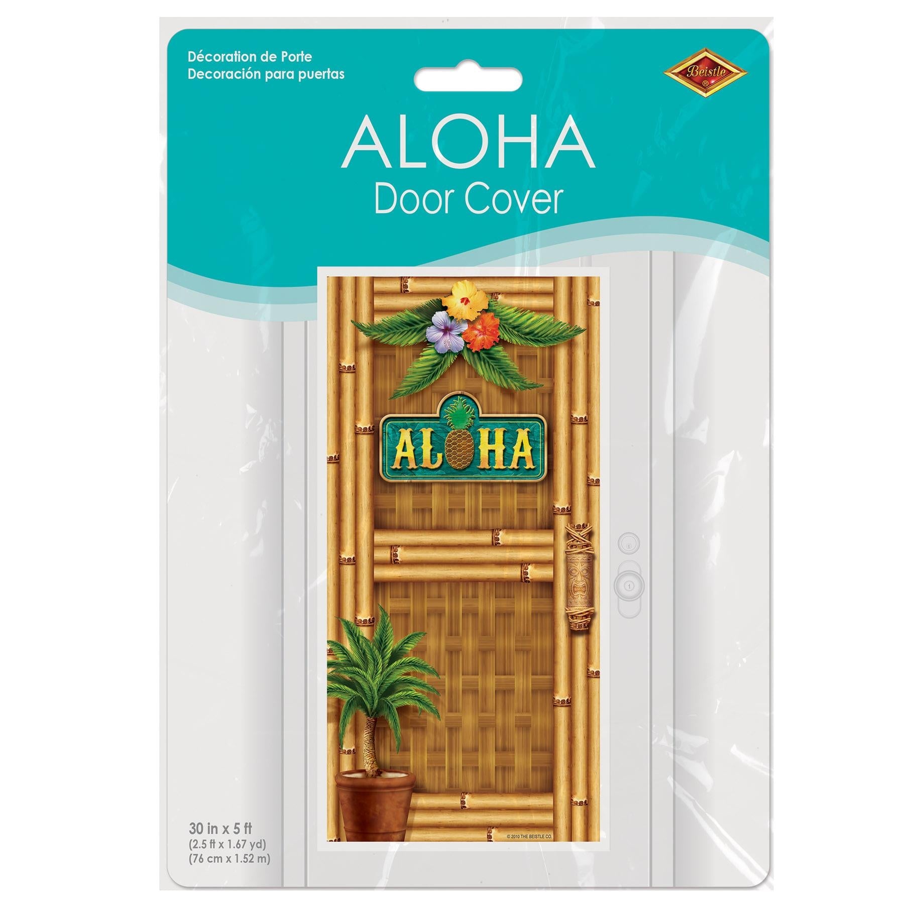 12 Pack Beistle Luau Party Aloha Door Covers - Tropical Hawaiian Theme Decorations for Summer Parties, Beach Events & Luau Celebrations - Perfect for Backyard BBQs, Pool Parties & Tiki Themed Gatherings