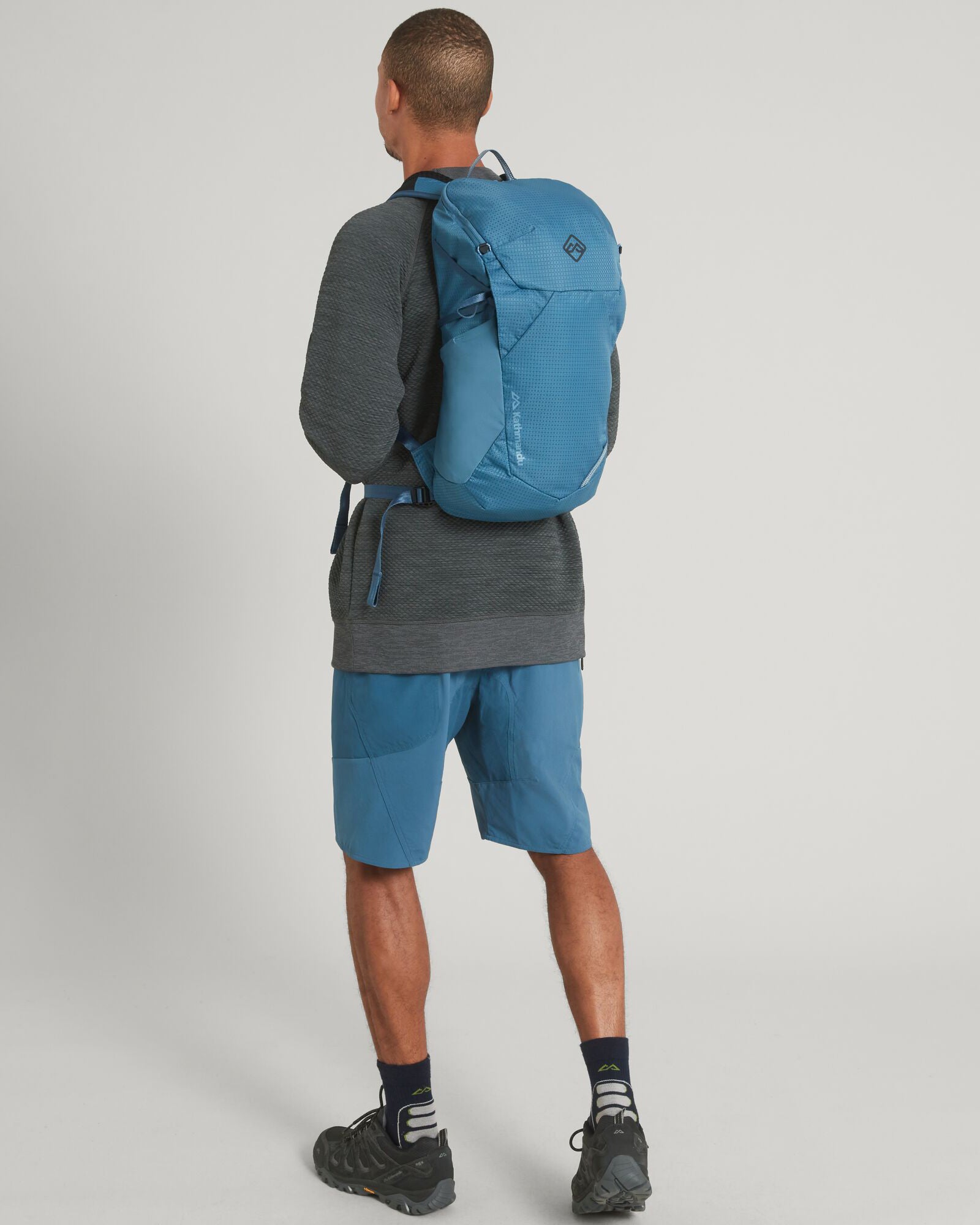 Valorous Pack 20L Waterproof Hiking Backpack - Steel Blue Outdoor Travel Backpack for Camping, Hiking & Daily Commute