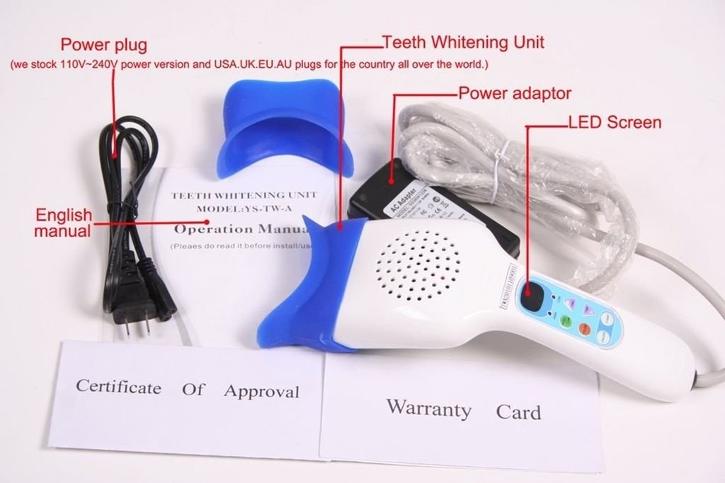Professional Dental LED Teeth Whitening Light Accelerator - 6000mW/cm² High Power Bleaching Lamp for At-Home & Salon Use - Brighten Smiles for Weddings, Photos & Special Occasions