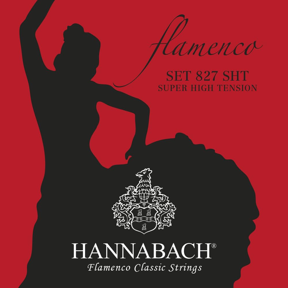 Hannabach 827SHT Flamenco Series Classical Guitar Strings - Super High Tension, Made in Germany | Perfect for Professional Performances & Flamenco Music