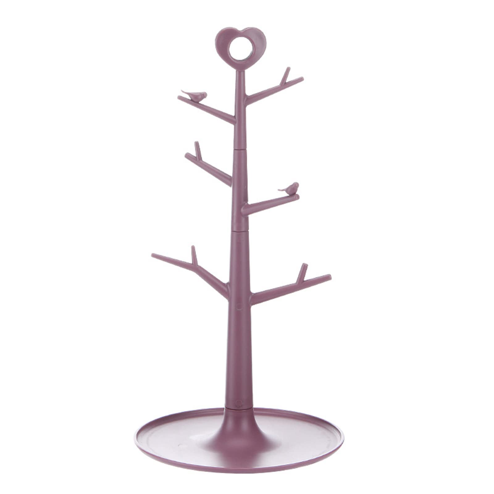 Firlar Tree-Shaped Coffee Cup Drain Rack - Kitchen Mug Holder & Display Storage Shelf for Home - Hanging Cup Organizer for Coffee Mugs & Tea Cups (Red) - Perfect for Small Kitchens, Coffee Shops & Gift Display