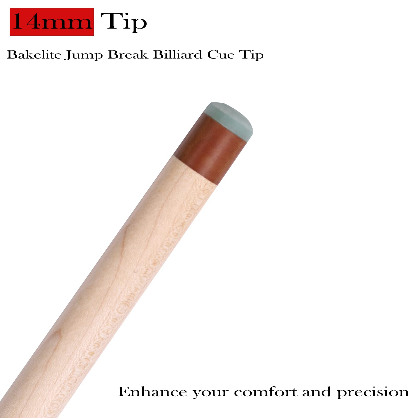 Heavy Hitter 3-Piece Jump Break Pool Cue Stick - 23oz Zebra Wood Professional Billiard Cue for Powerful Breaks & Jump Shots | Perfect for Tournament Play & Home Pool Tables